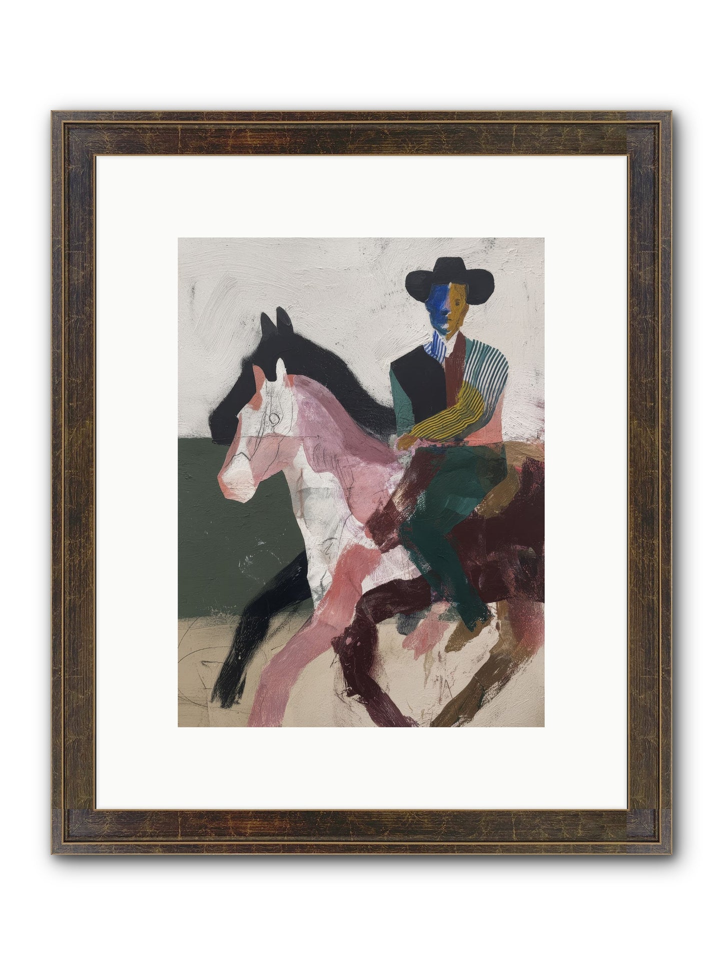 The Wind Chaser Framed Print - Slimwoods Black/Gold 9x12