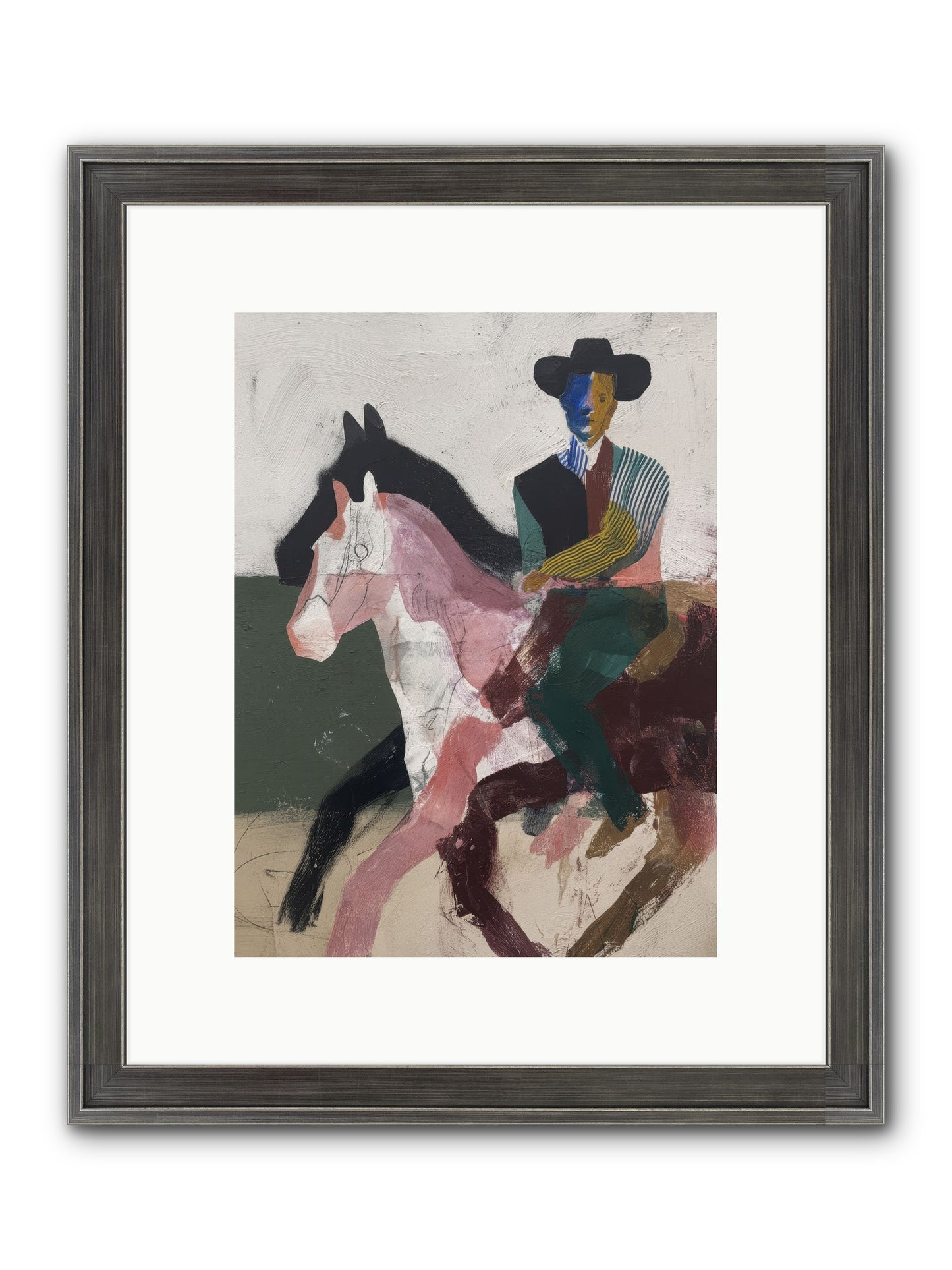 The Wind Chaser Framed Print - Slimwoods Black/Silver 9x12