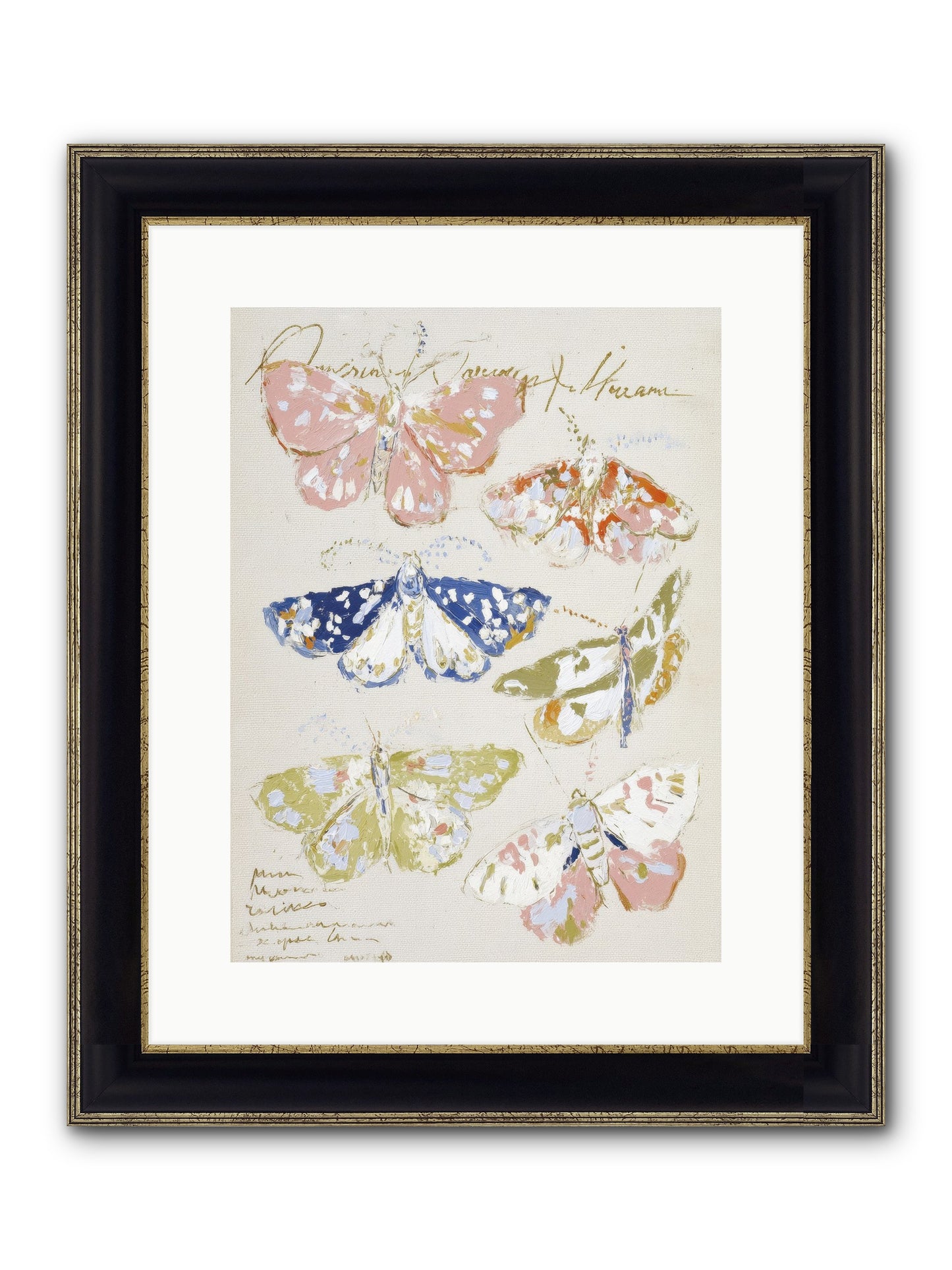 The Window At Villa Lemon Framed Print - Black & Gold 12x16