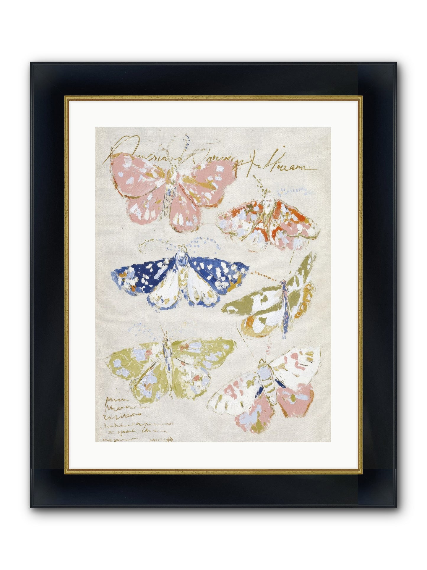 The Window At Villa Lemon Framed Print - Wide Black w/Gold 18x24