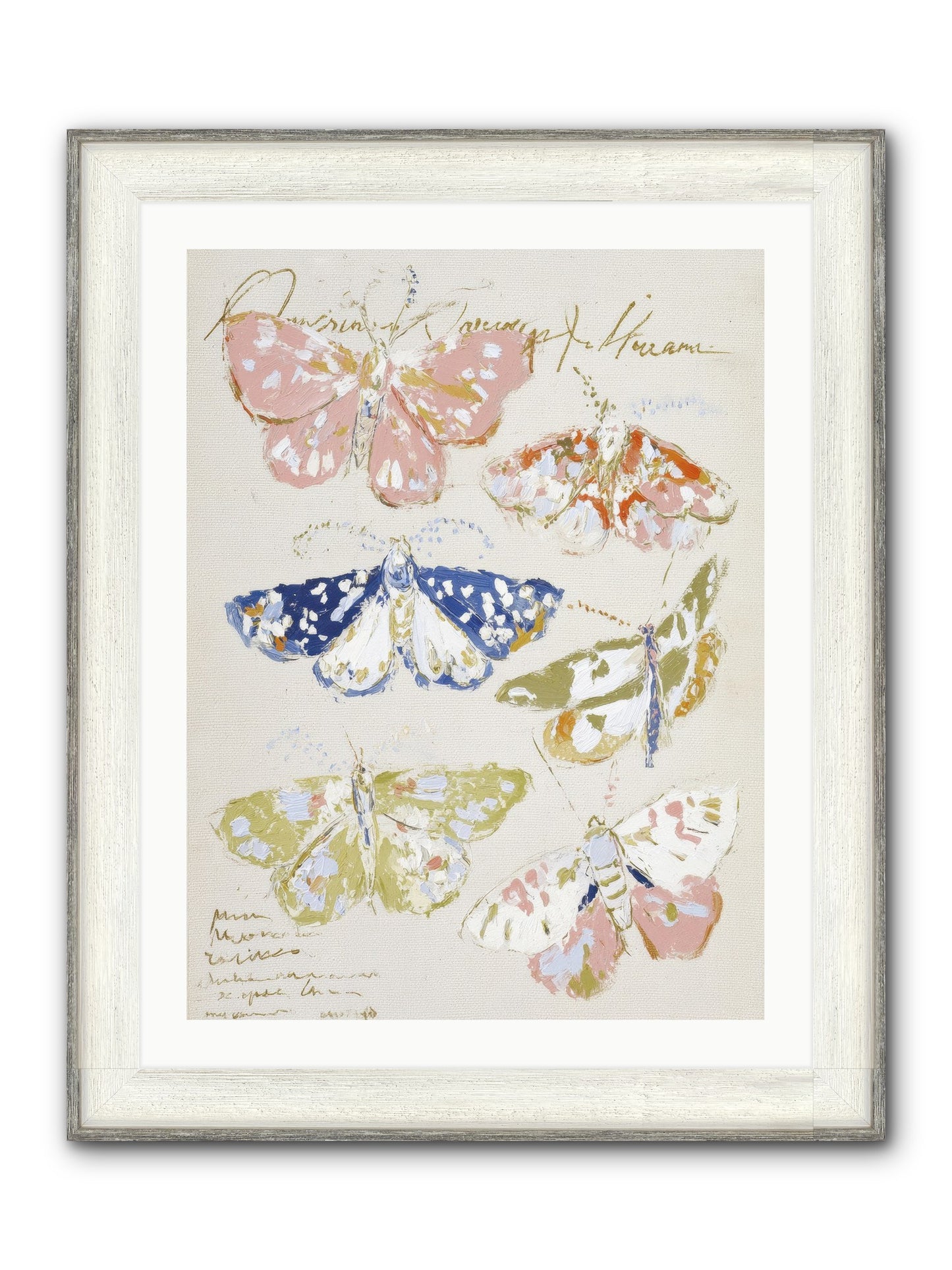 The Window At Villa Lemon Framed Print - Driftwood White 24x32