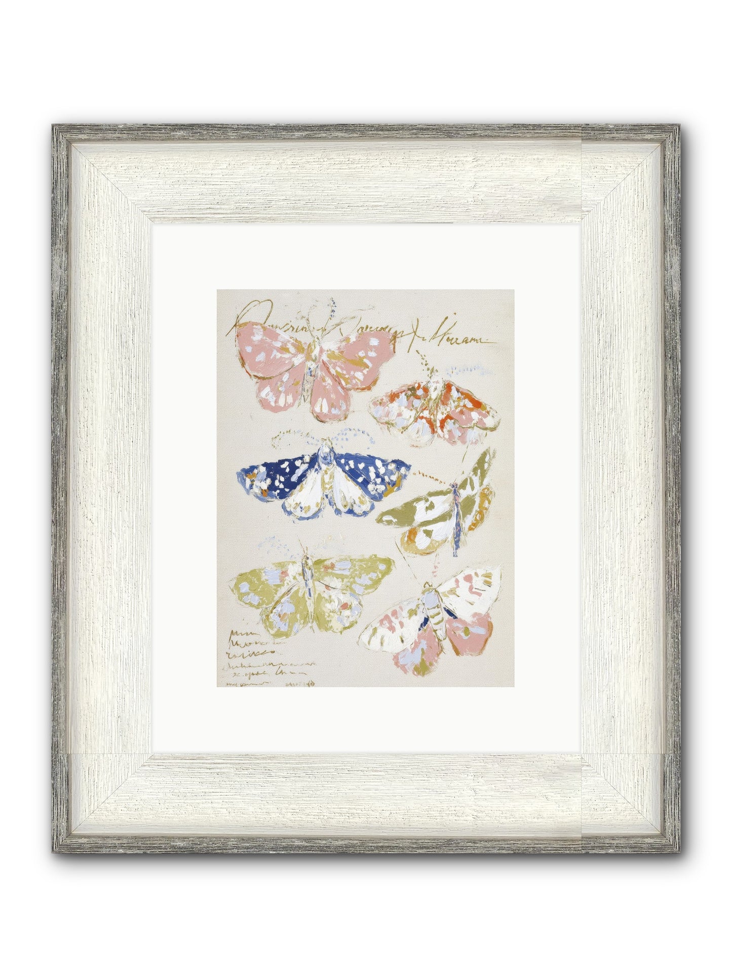 The Window At Villa Lemon Framed Print - Driftwood White 9x12