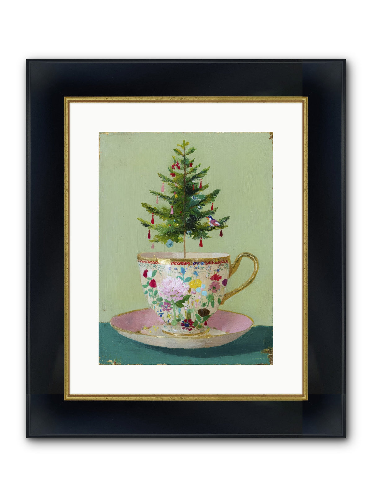 The Wish Framed Print - Wide Black w/Gold 12x16