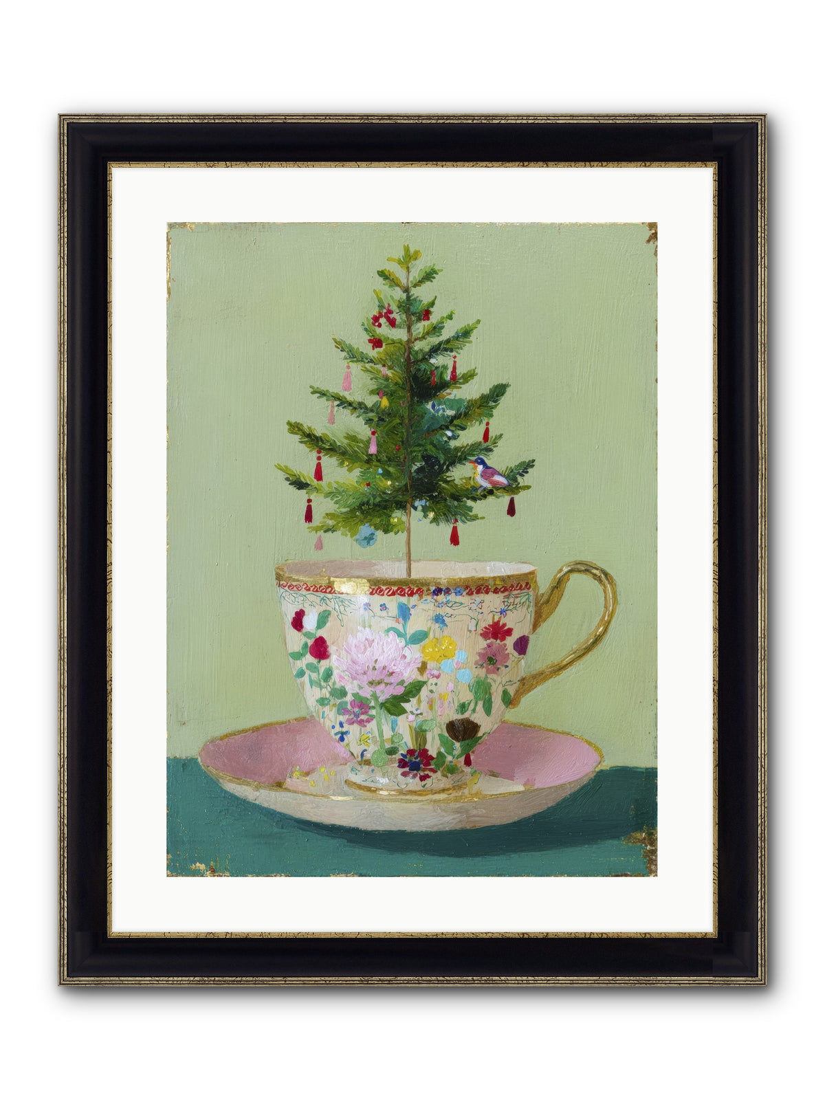 The Wish Framed Print - Black & Gold 18x24