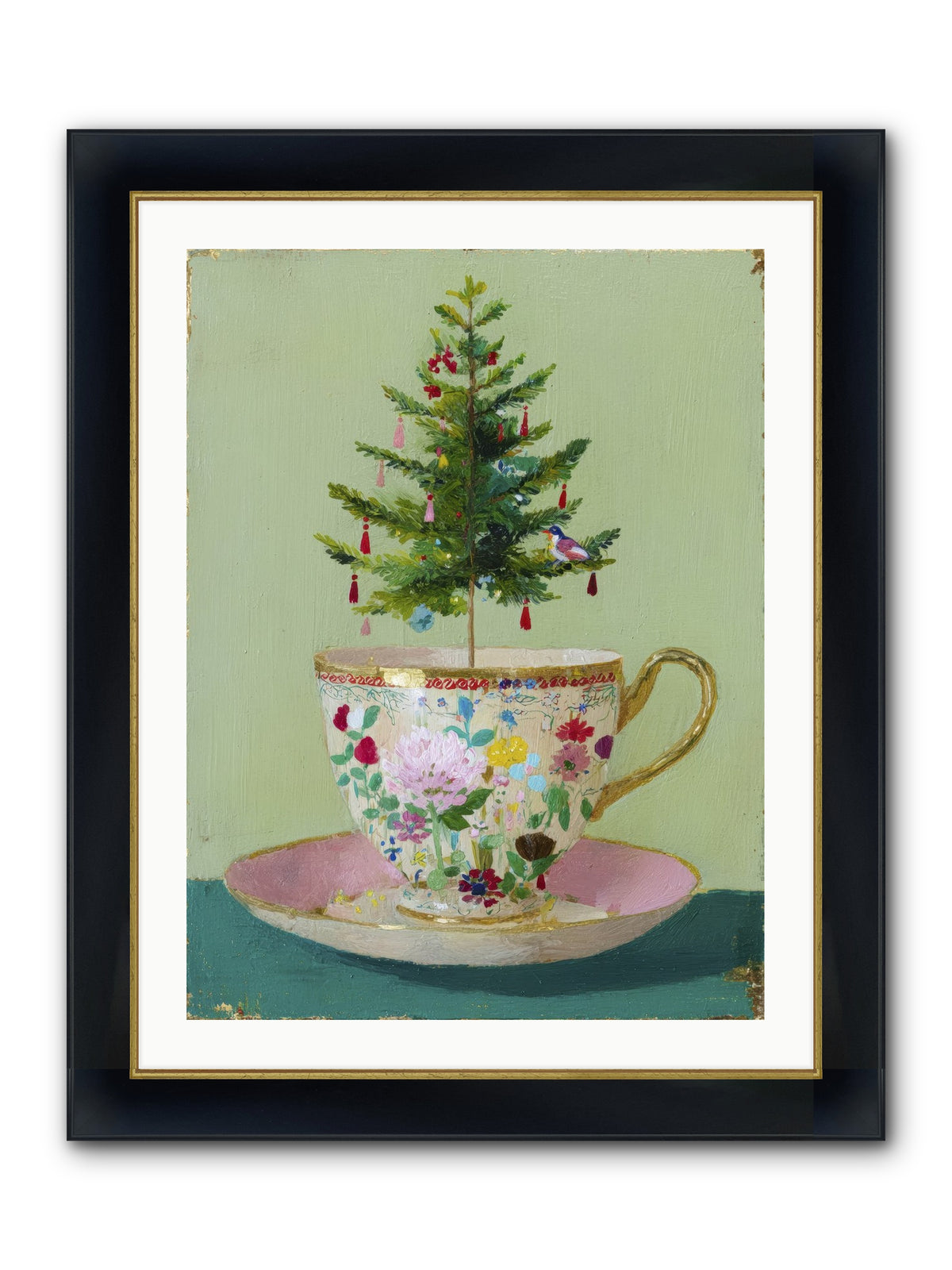 The Wish Framed Print - Wide Black w/Gold 24x32