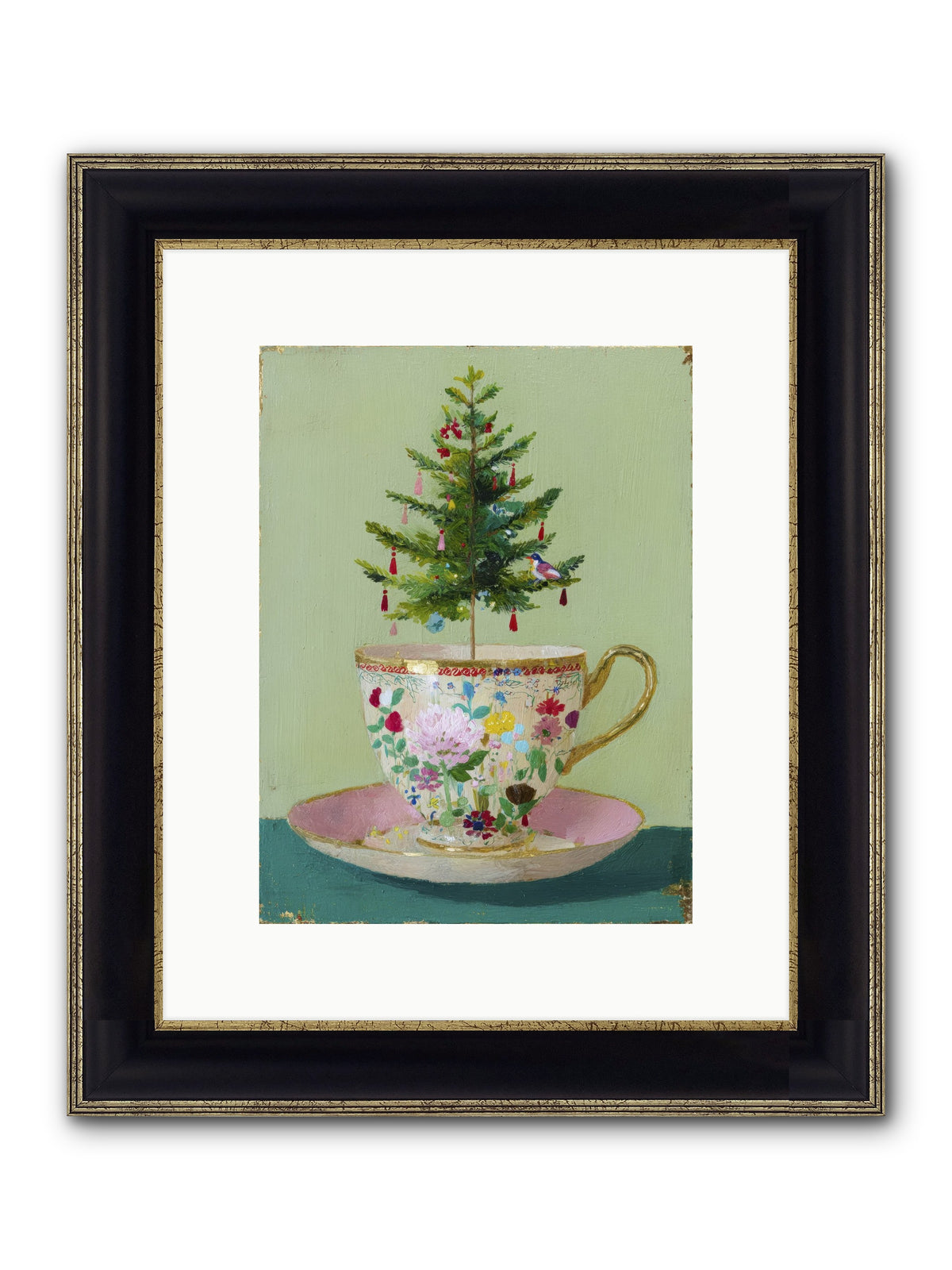 The Wish Framed Print - Black & Gold 9x12