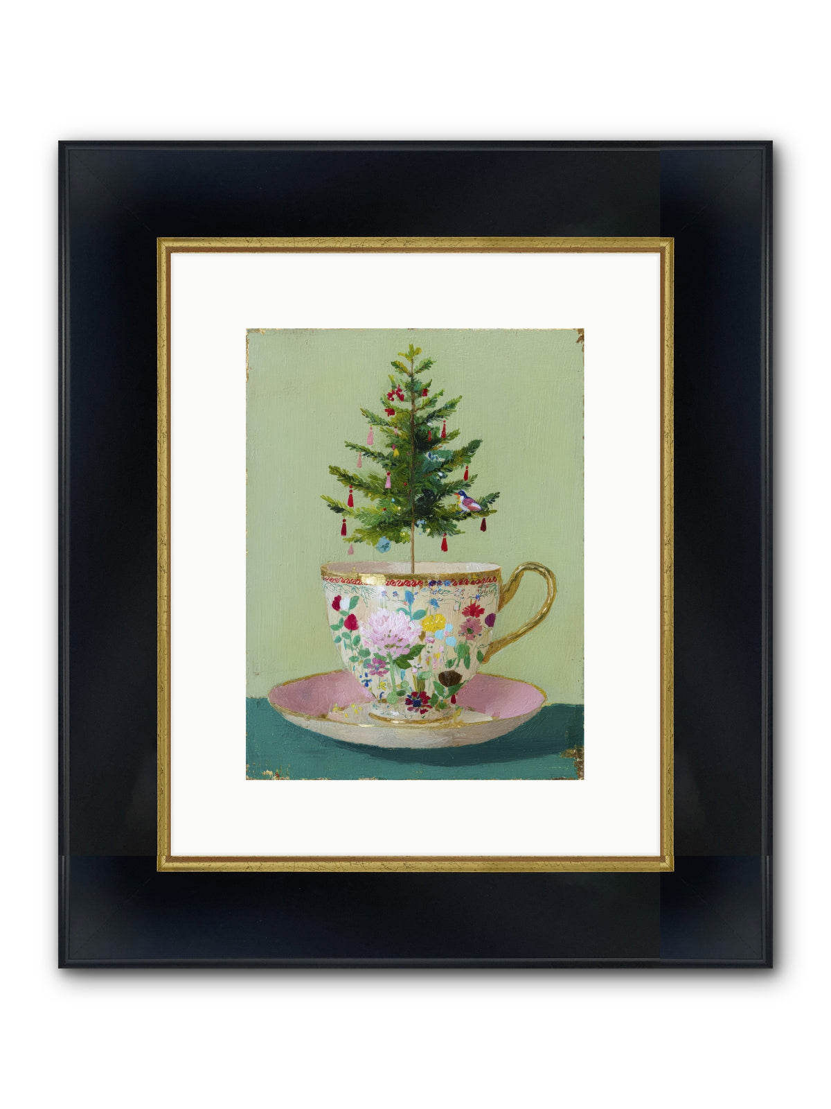 The Wish Framed Print - Wide Black w/Gold 9x12
