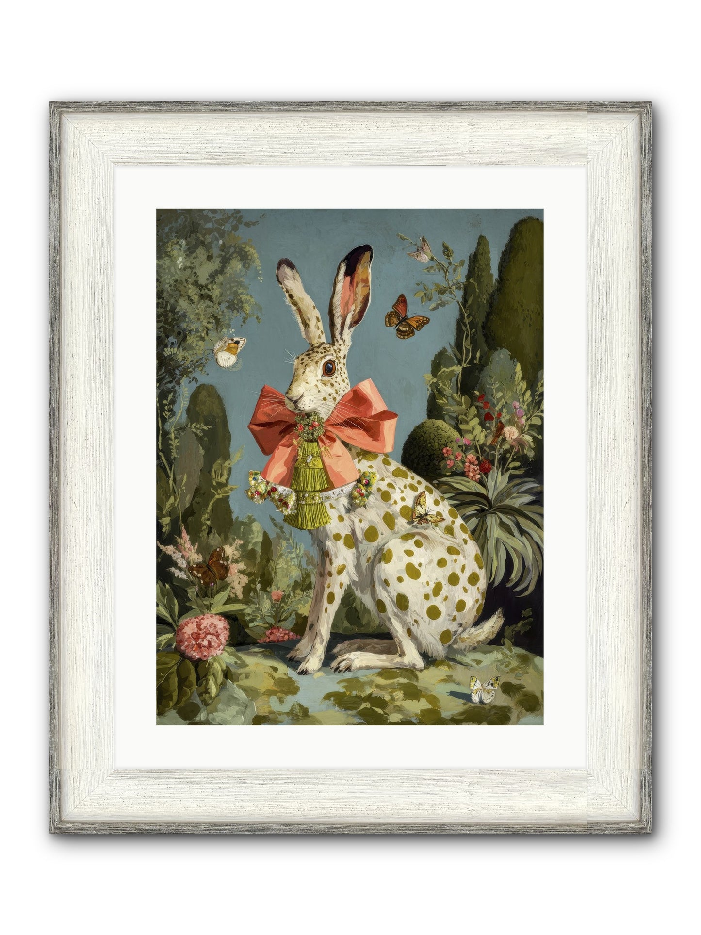 The Wistful Tapestry No.1 Framed Print - Driftwood White 18x24