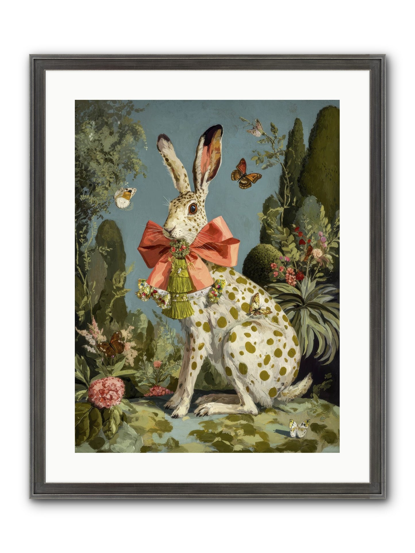 The Wistful Tapestry No.1 Framed Print - Slimwoods Black/Silver 18x24