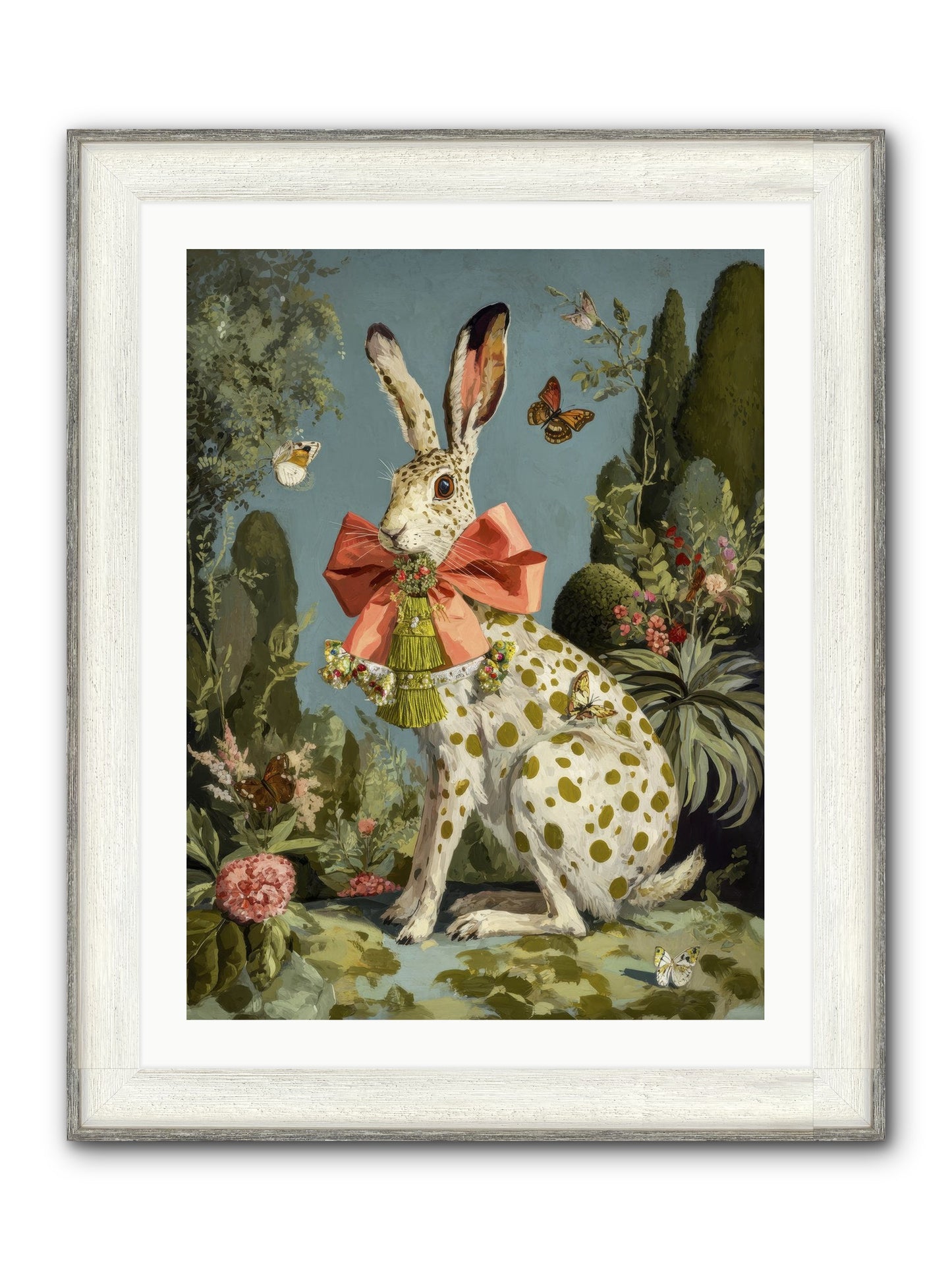 The Wistful Tapestry No.1 Framed Print - Driftwood White 24x32