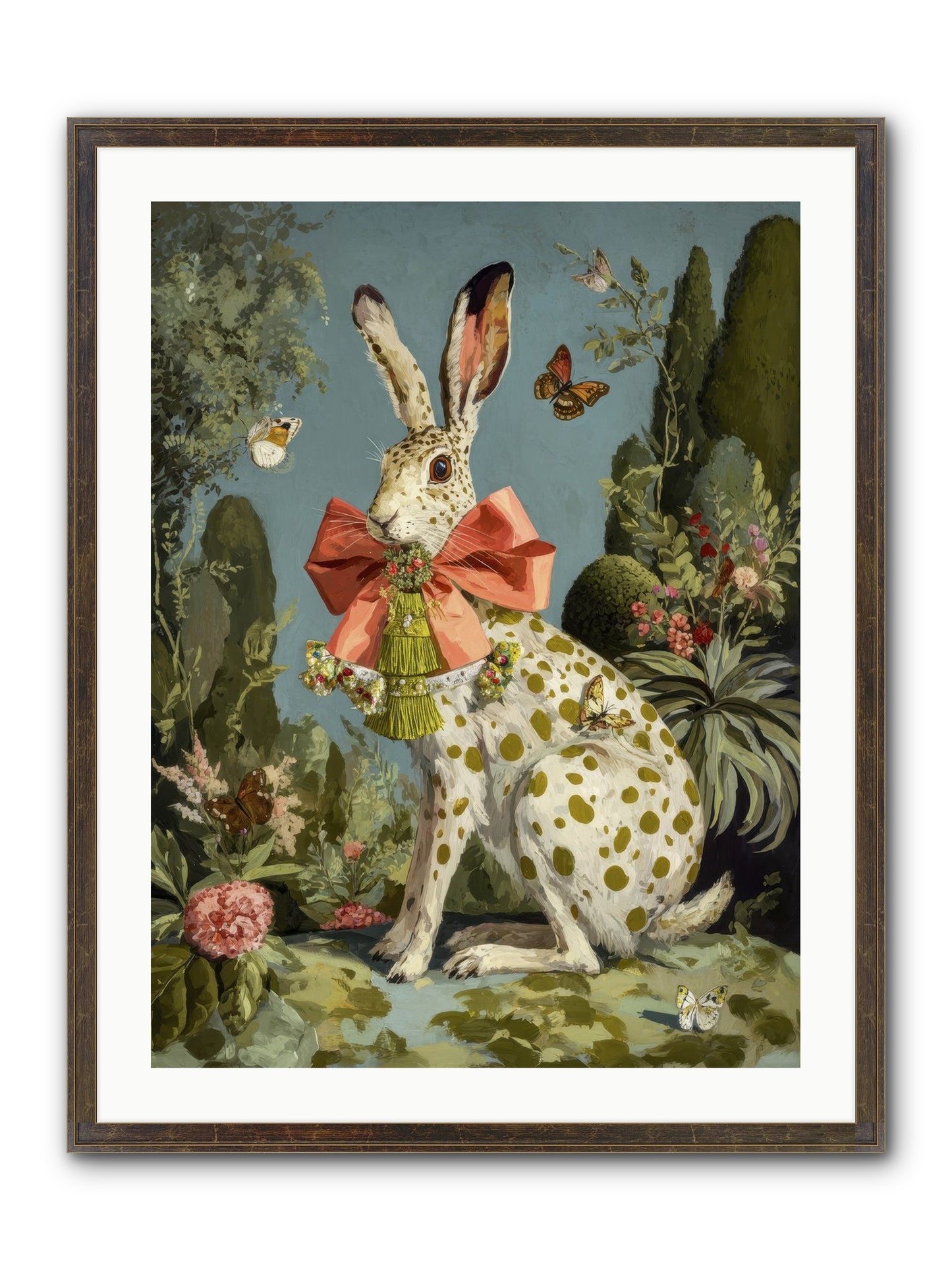 The Wistful Tapestry No.1 Framed Print - Slimwoods Black/Gold 24x32