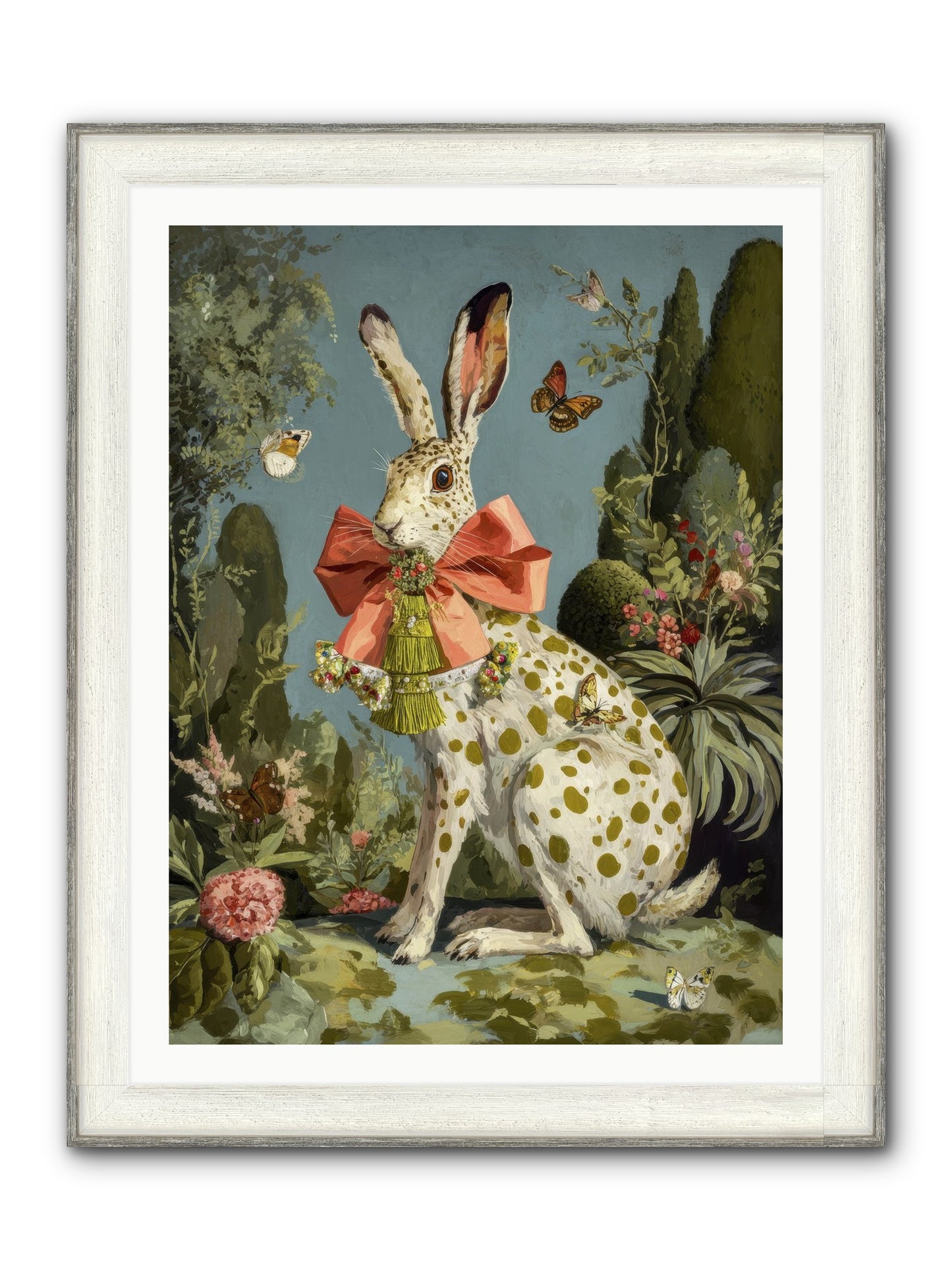 The Wistful Tapestry No.1 Framed Print - Driftwood White 30x40