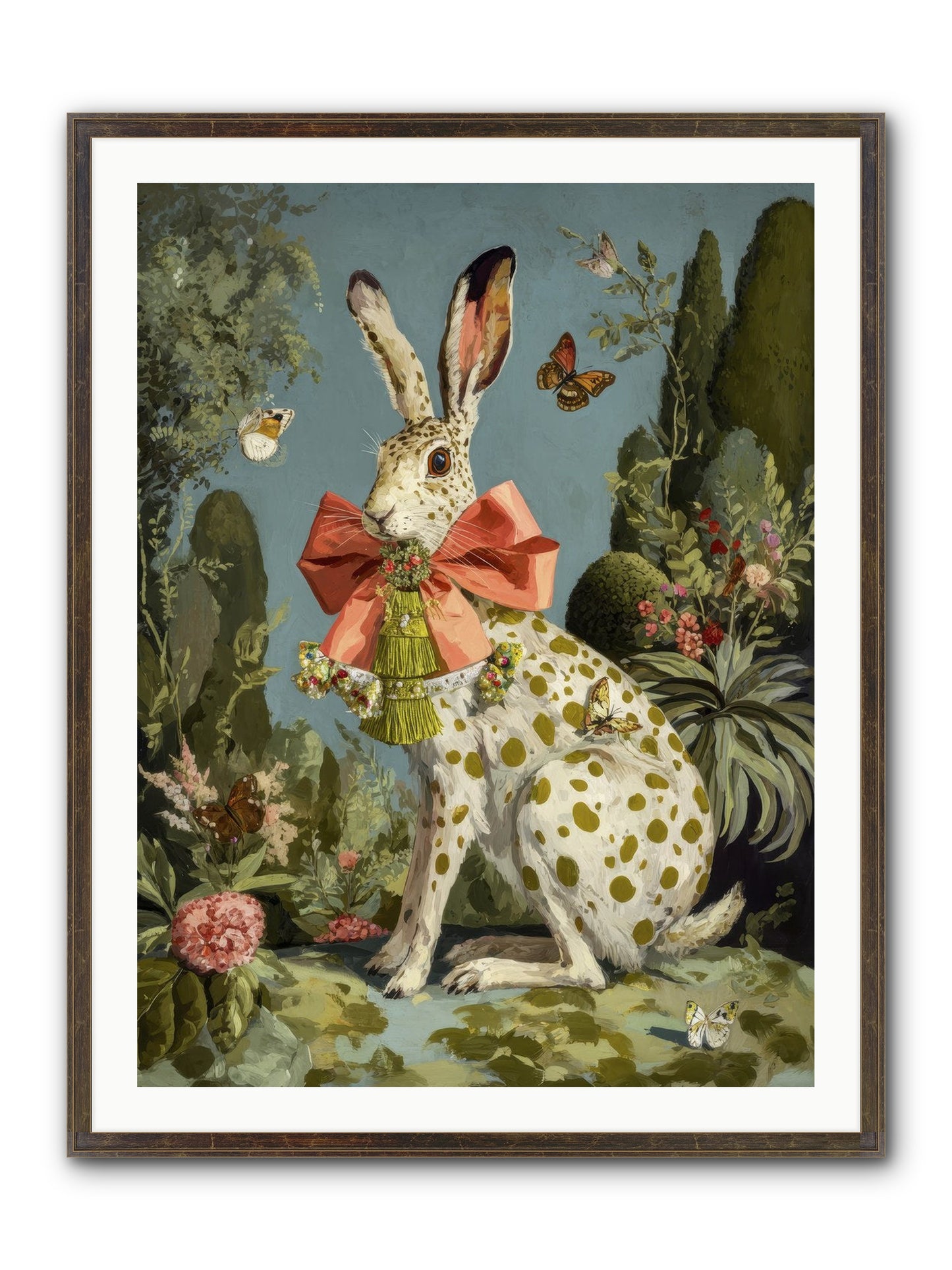 The Wistful Tapestry No.1 Framed Print - Slimwoods Black/Gold 30x40