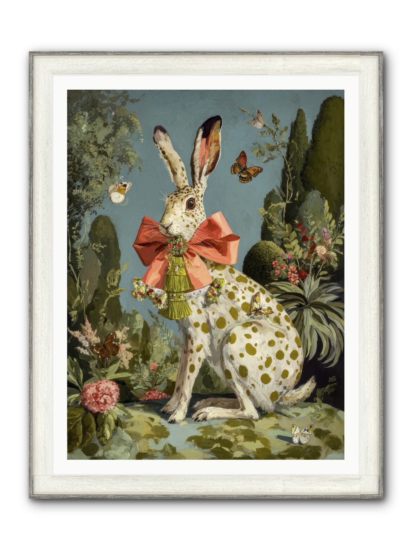 The Wistful Tapestry No.1 Framed Print - Driftwood White 36x48