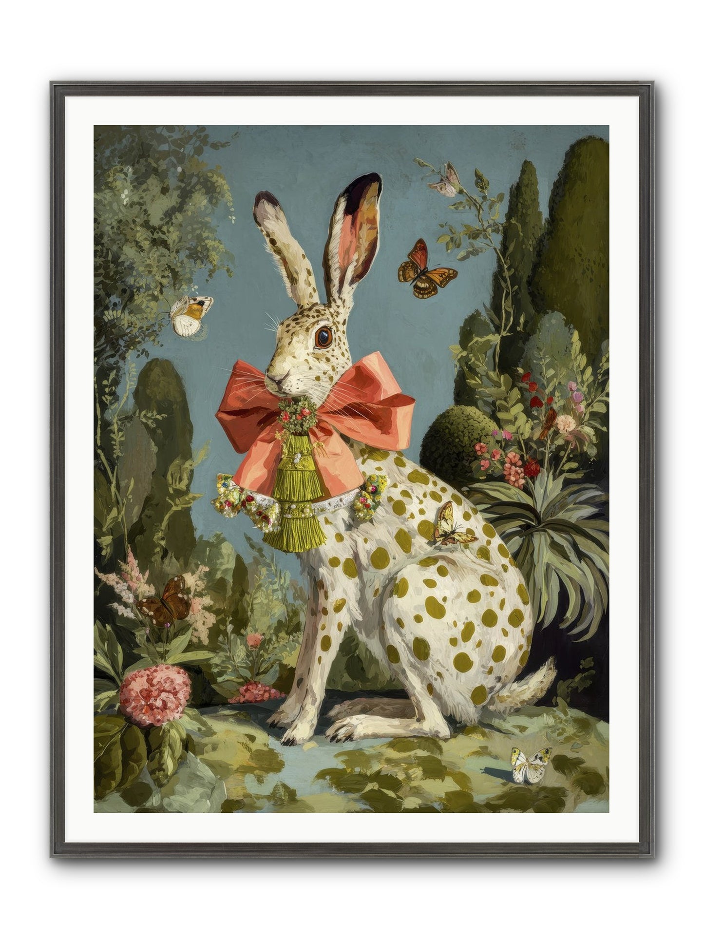 The Wistful Tapestry No.1 Framed Print - Slimwoods Black/Silver 36x48