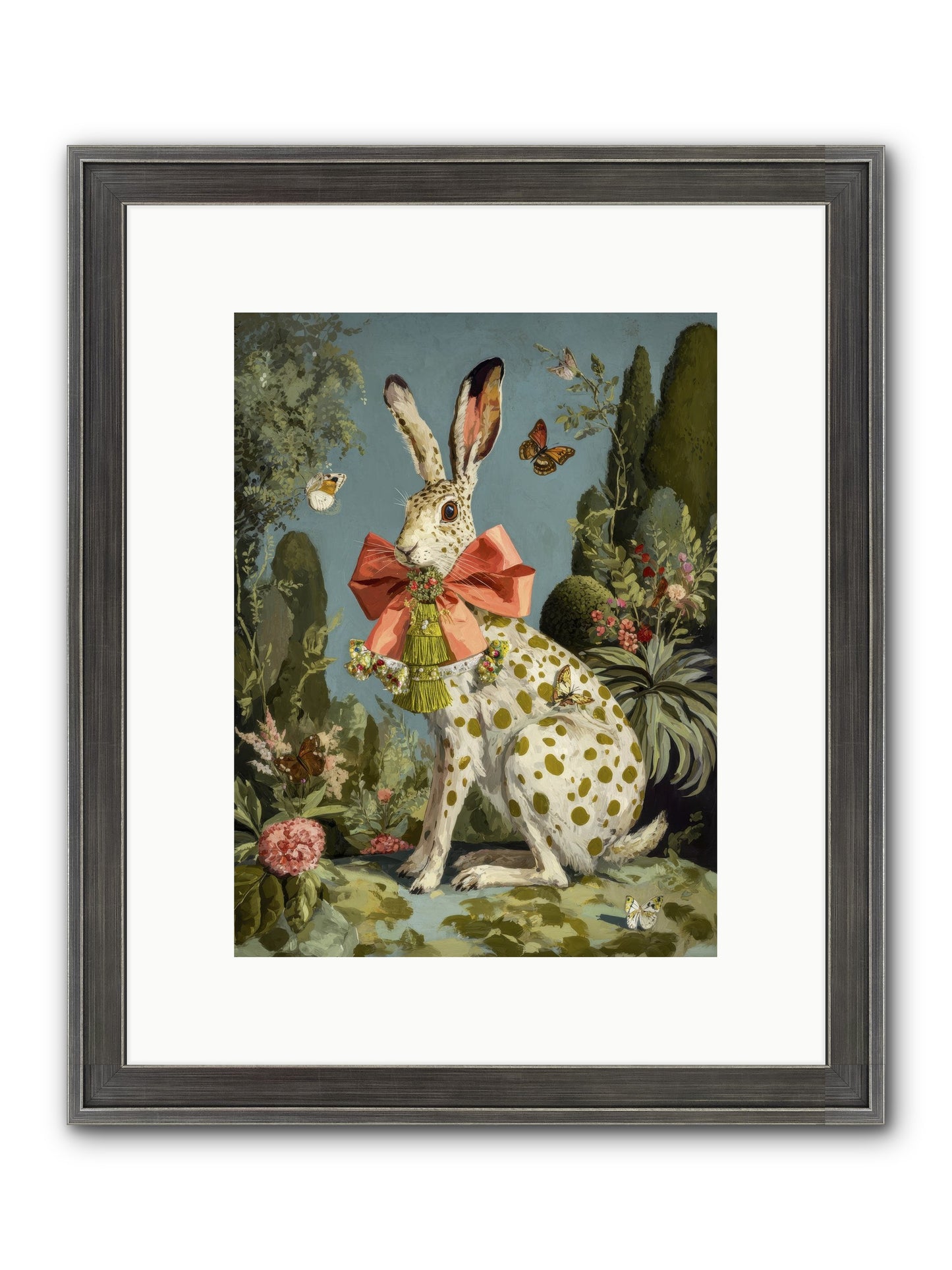 The Wistful Tapestry No.1 Framed Print - Slimwoods Black/Silver 9x12