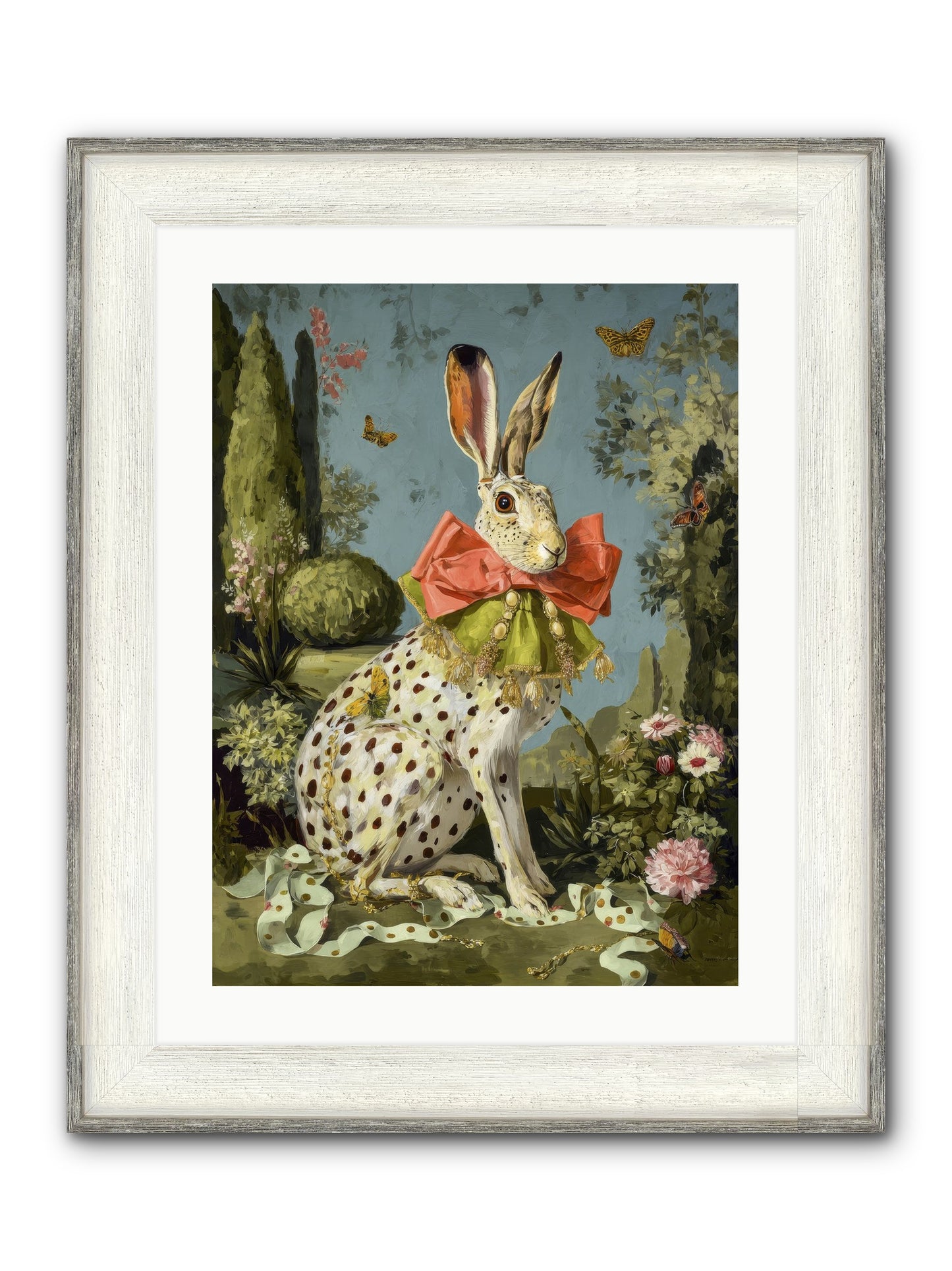 The Wistful Tapestry No.2 Framed Print - Driftwood White 18x24