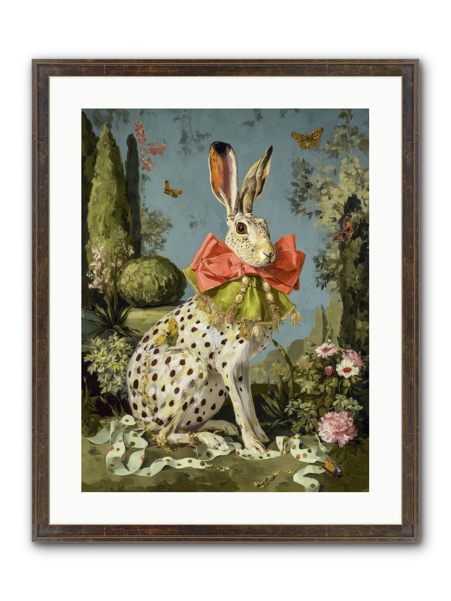 The Wistful Tapestry No.2 Framed Print - Slimwoods Black/Gold 18x24