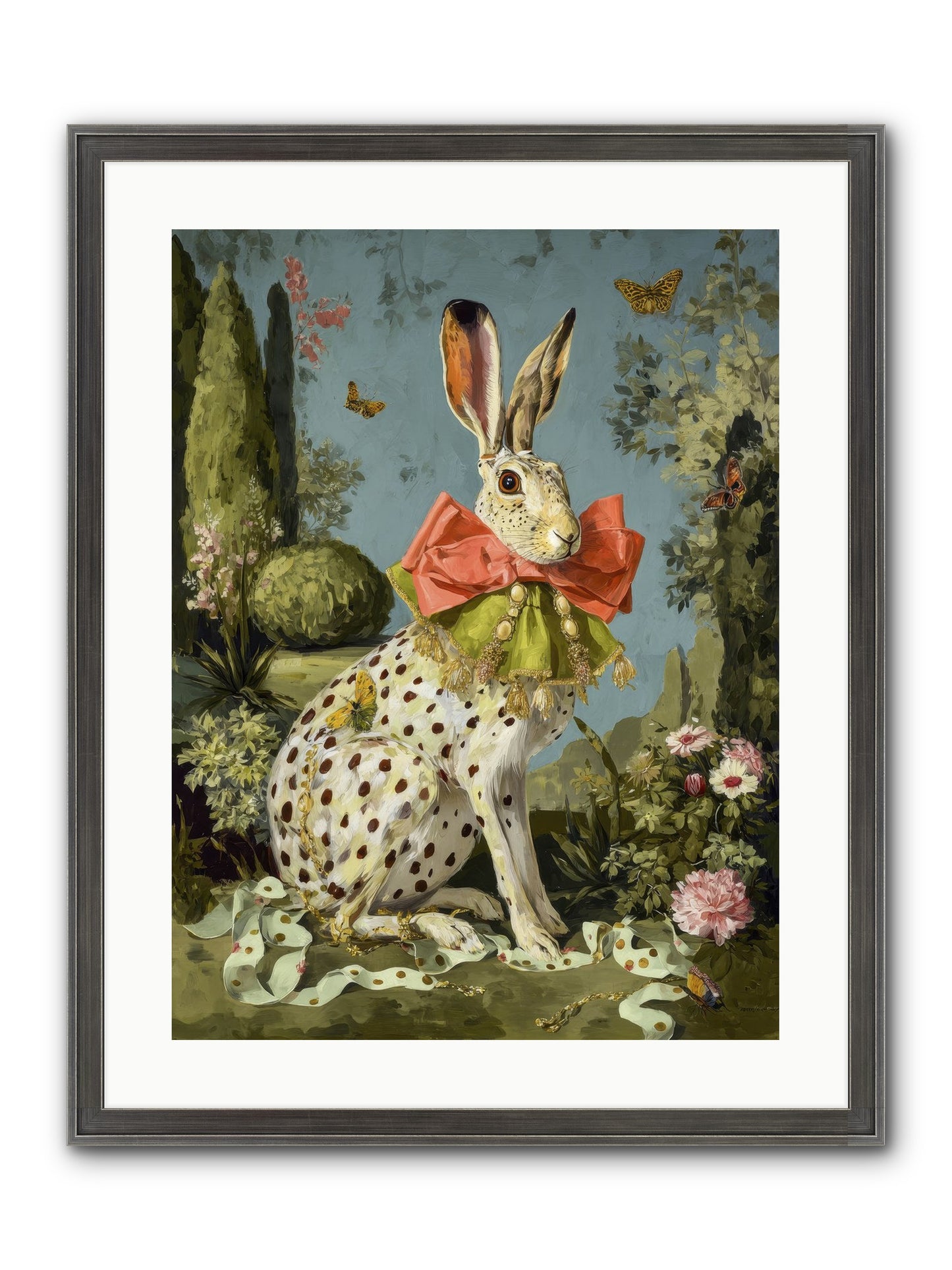 The Wistful Tapestry No.2 Framed Print - Slimwoods Black/Silver 18x24