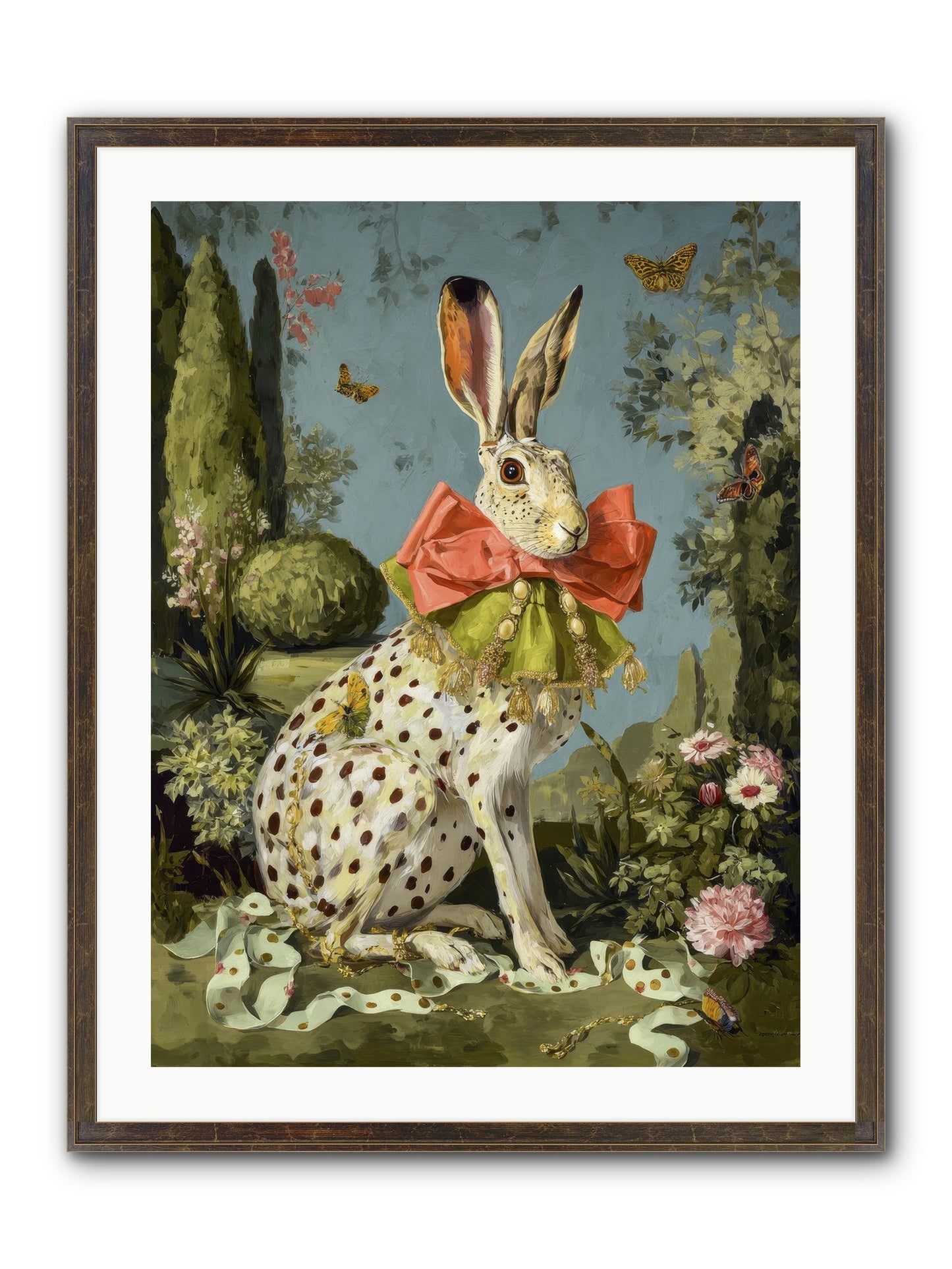 The Wistful Tapestry No.2 Framed Print - Slimwoods Black/Gold 24x32