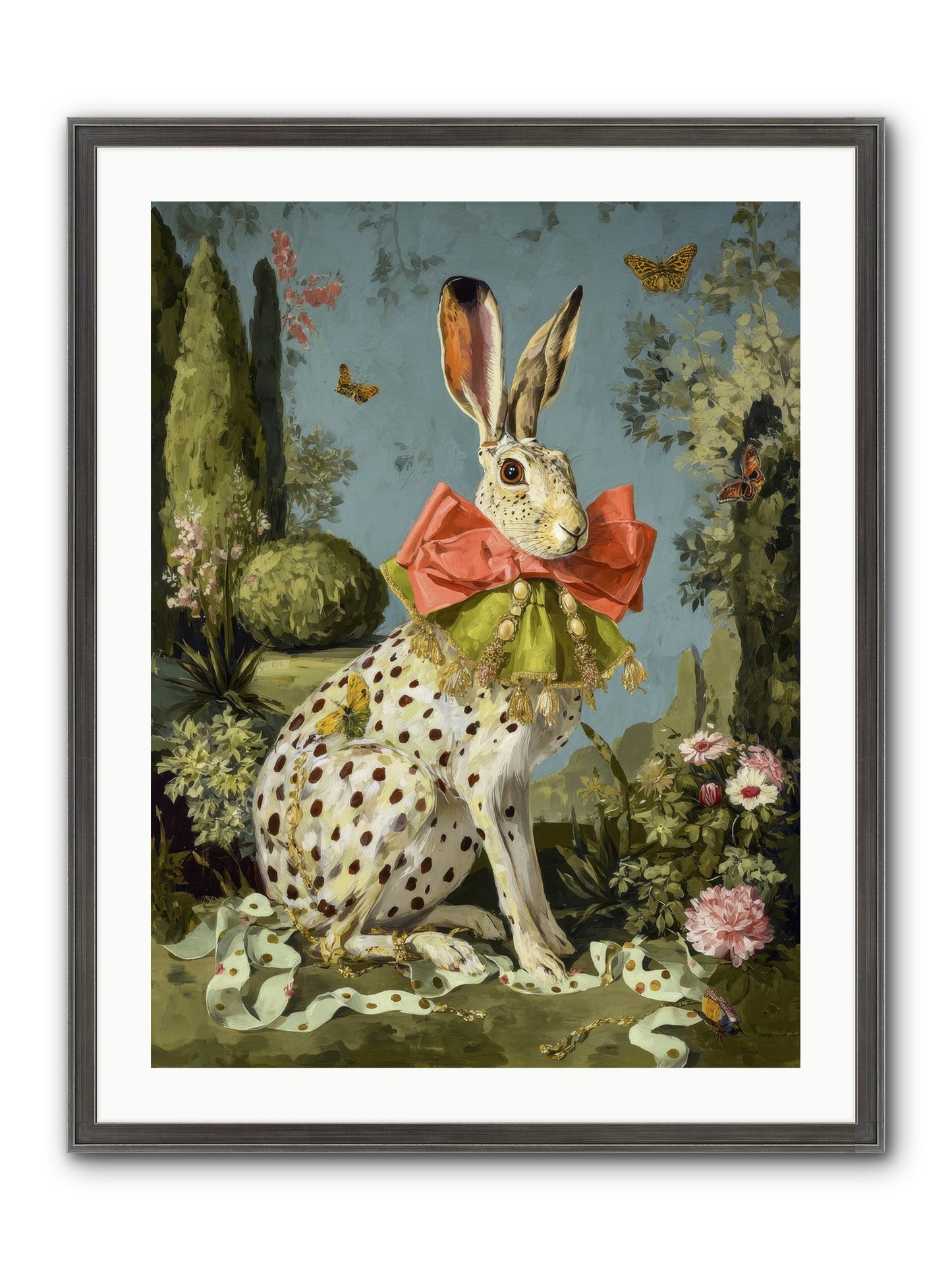 The Wistful Tapestry No.2 Framed Print - Slimwoods Black/Silver 24x32