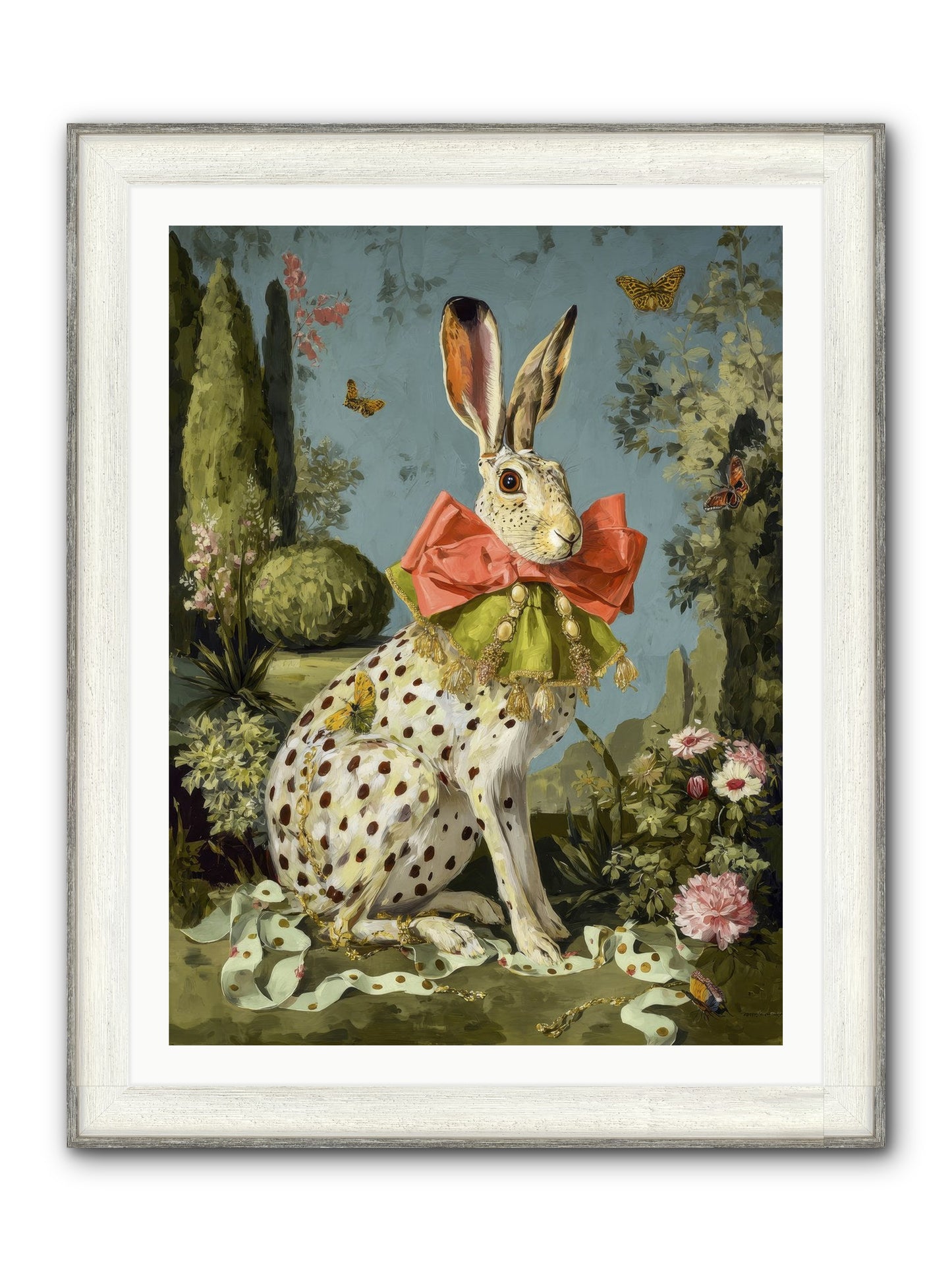 The Wistful Tapestry No.2 Framed Print - Driftwood White 30x40