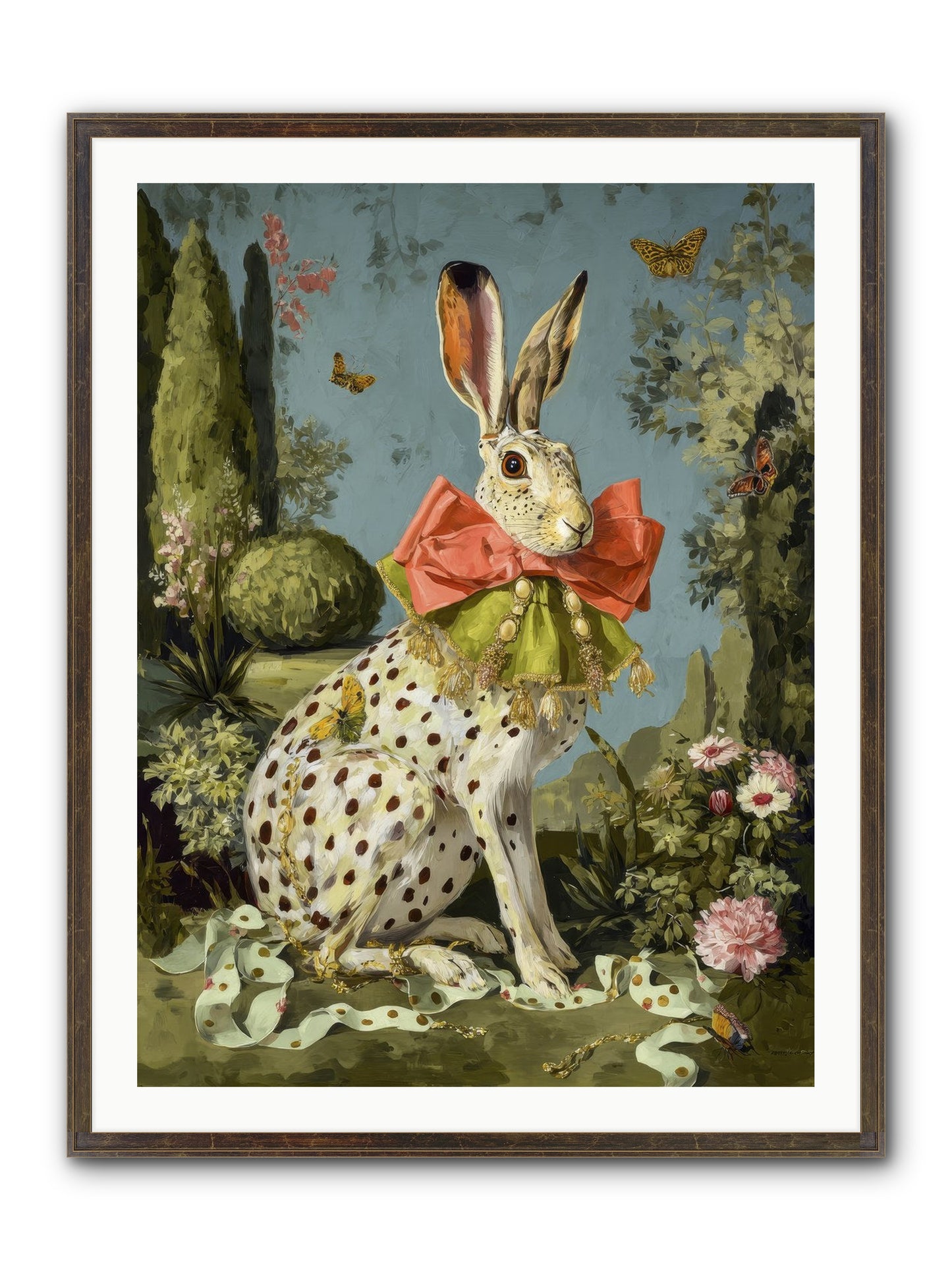 The Wistful Tapestry No.2 Framed Print - Slimwoods Black/Gold 30x40