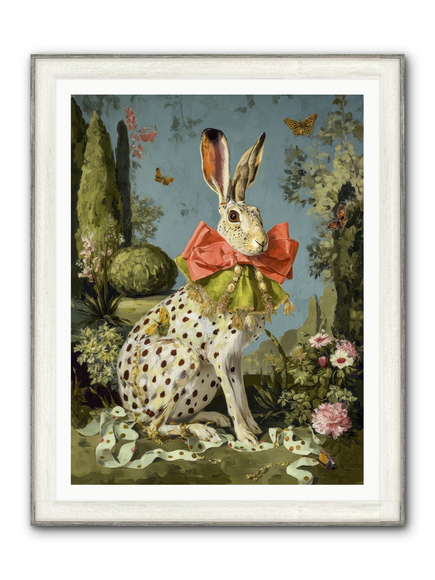 The Wistful Tapestry No.2 Framed Print - Driftwood White 36x48