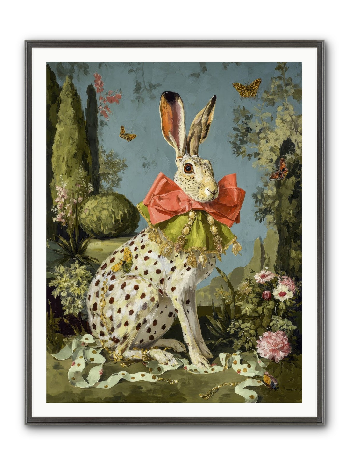 The Wistful Tapestry No.2 Framed Print - Slimwoods Black/Silver 36x48