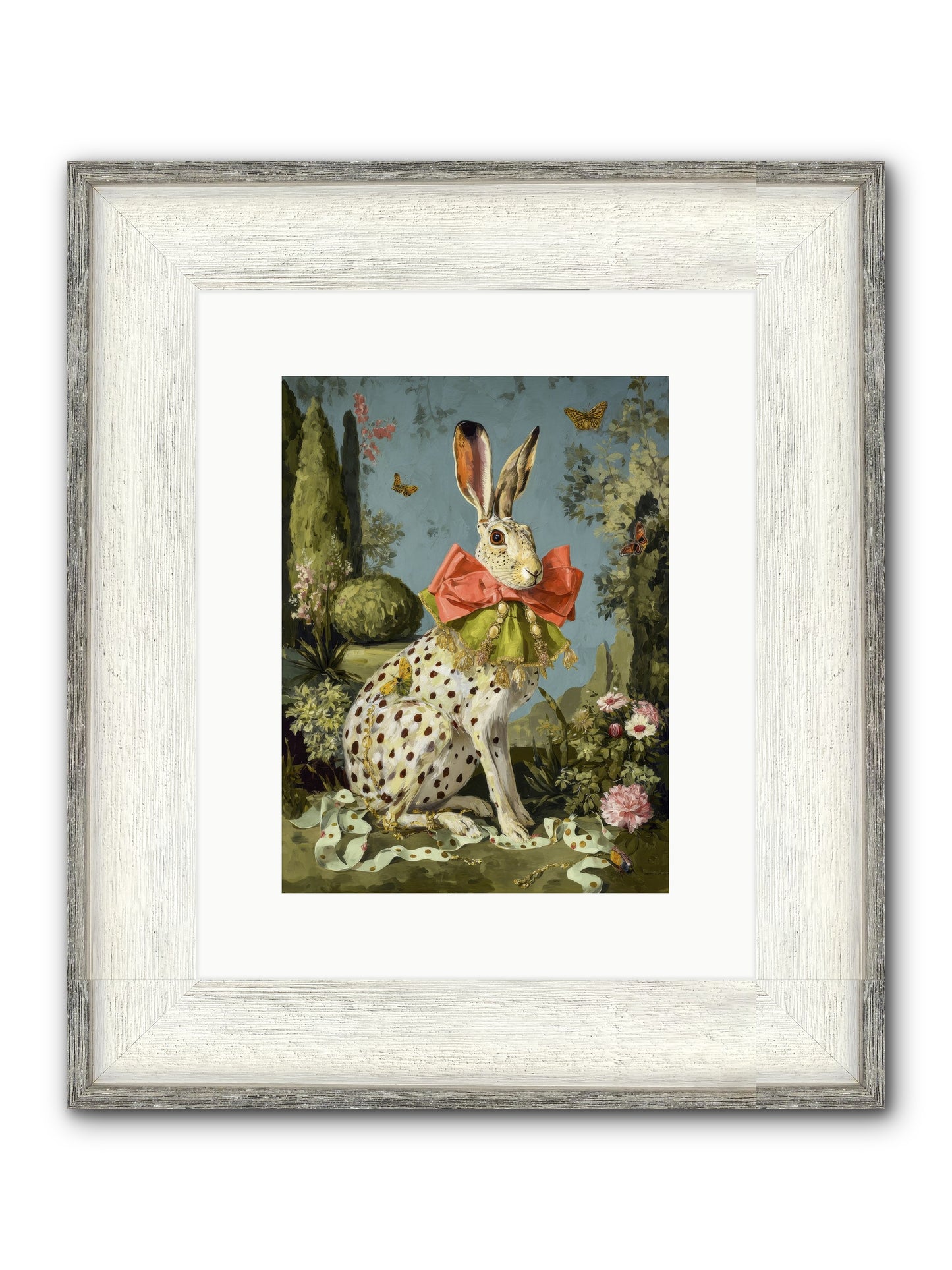 The Wistful Tapestry No.2 Framed Print - Driftwood White 9x12