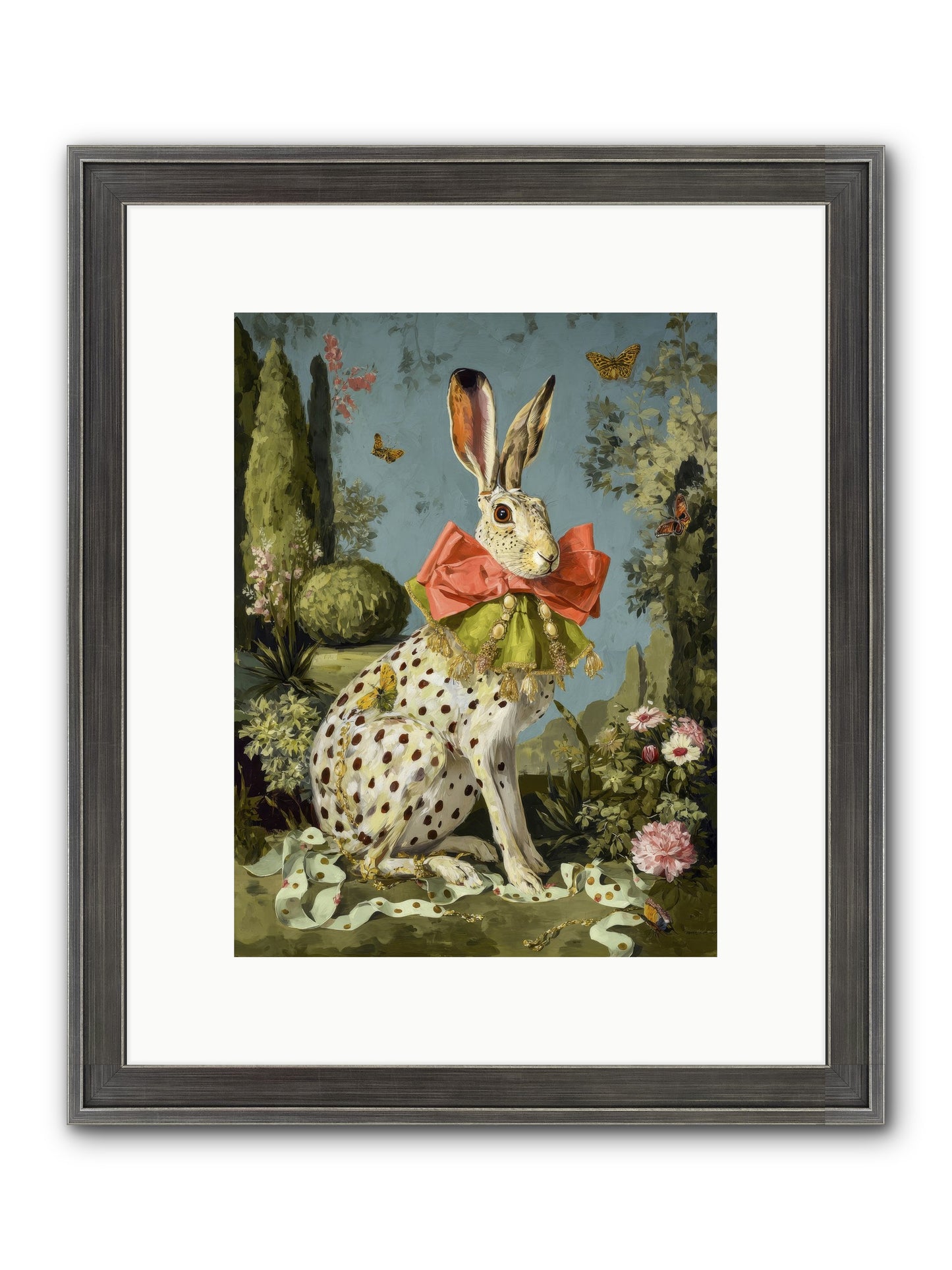 The Wistful Tapestry No.2 Framed Print - Slimwoods Black/Silver 9x12