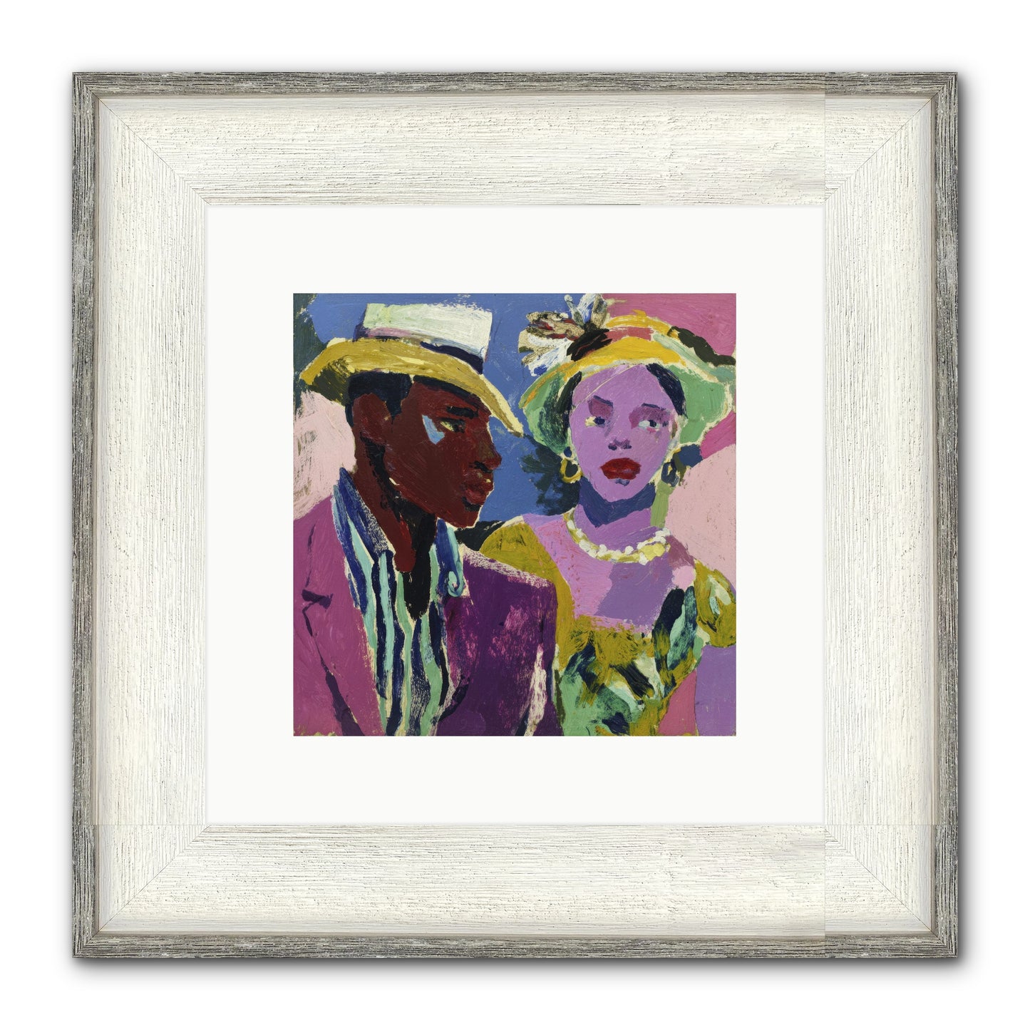 The Woman Who Bloomed Framed Print - Driftwood White 10x10