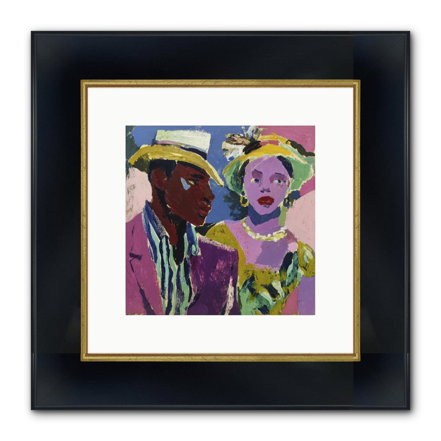 The Woman Who Bloomed Framed Print - Wide Black w/Gold 10x10