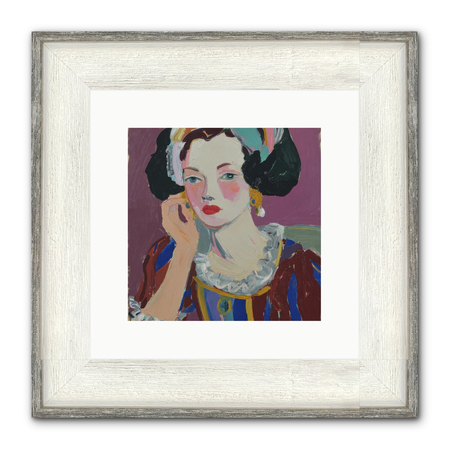 The Woman Who Chose Framed Print - Driftwood White 10x10