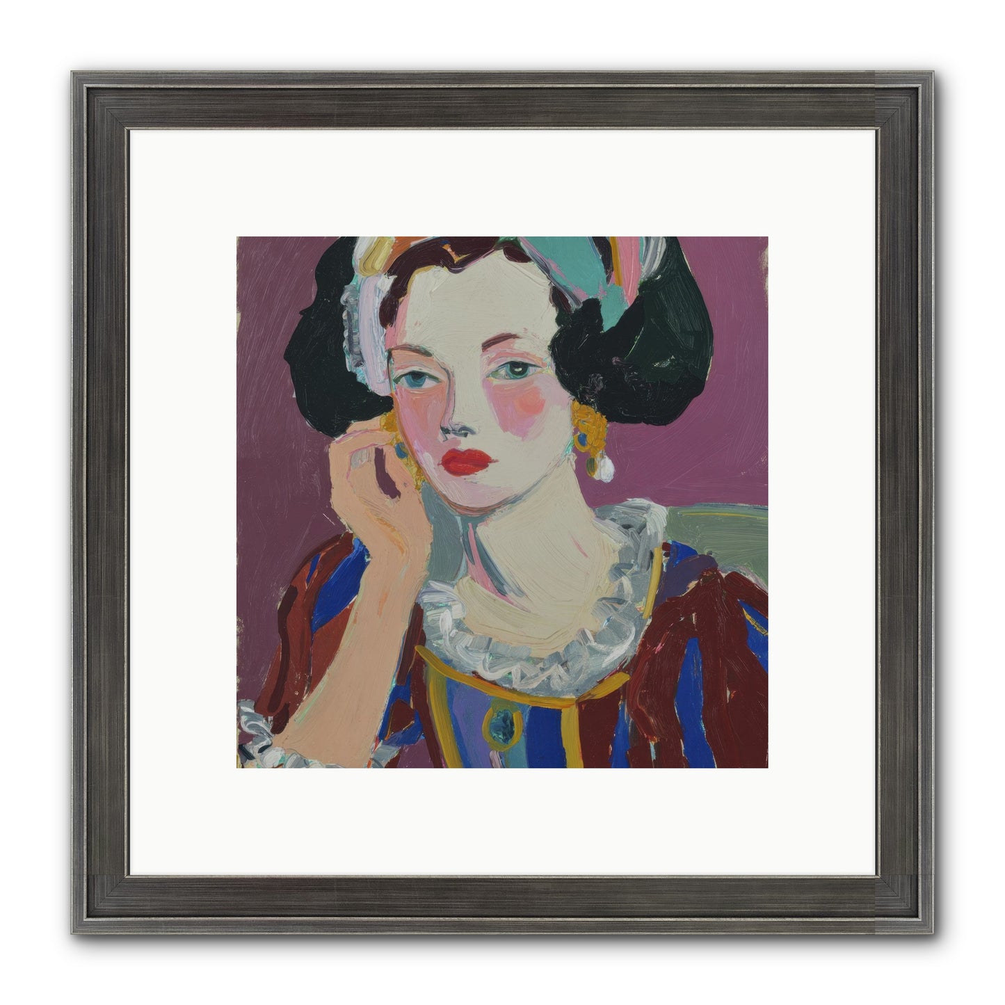 The Woman Who Chose Framed Print - Slimwoods Black/Silver 10x10