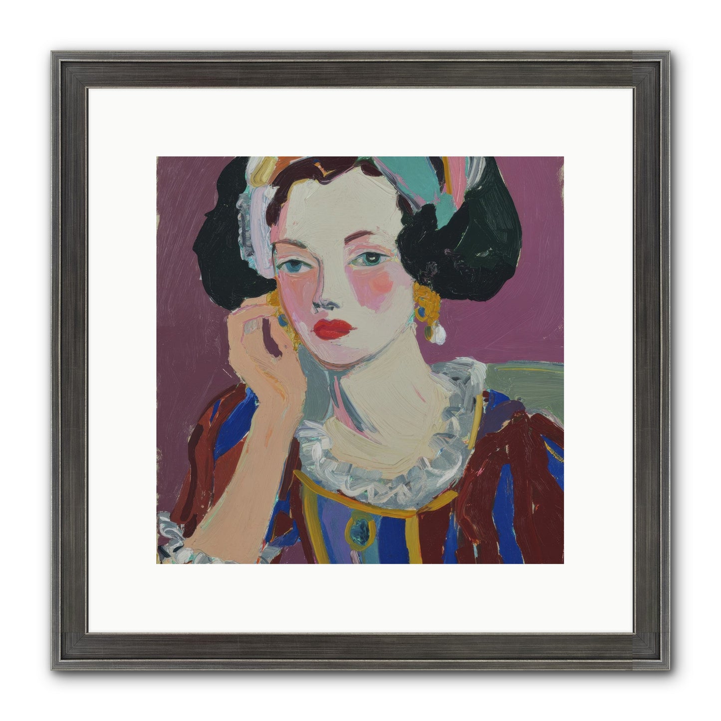 The Woman Who Chose Framed Print - Slimwoods Black/Silver 12x12