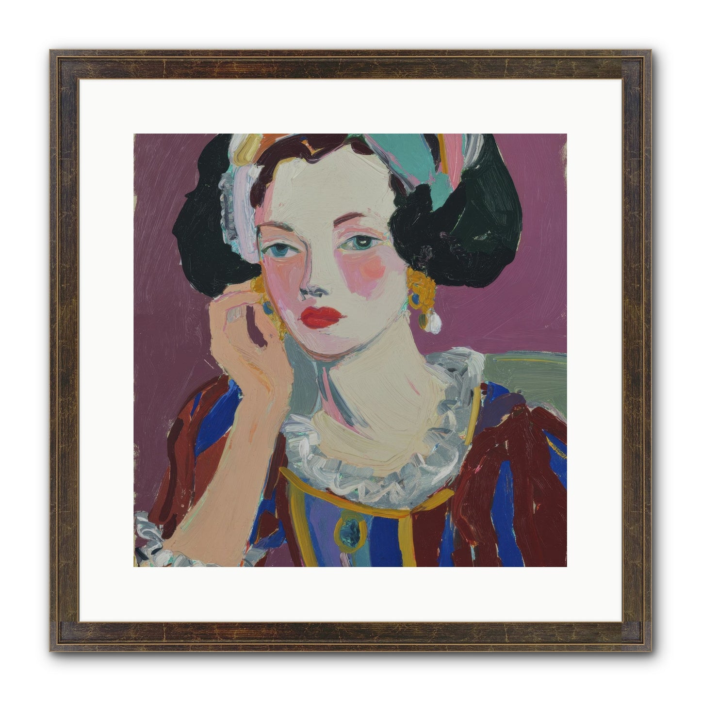 The Woman Who Chose Framed Print - Slimwoods Black/Gold 16x16