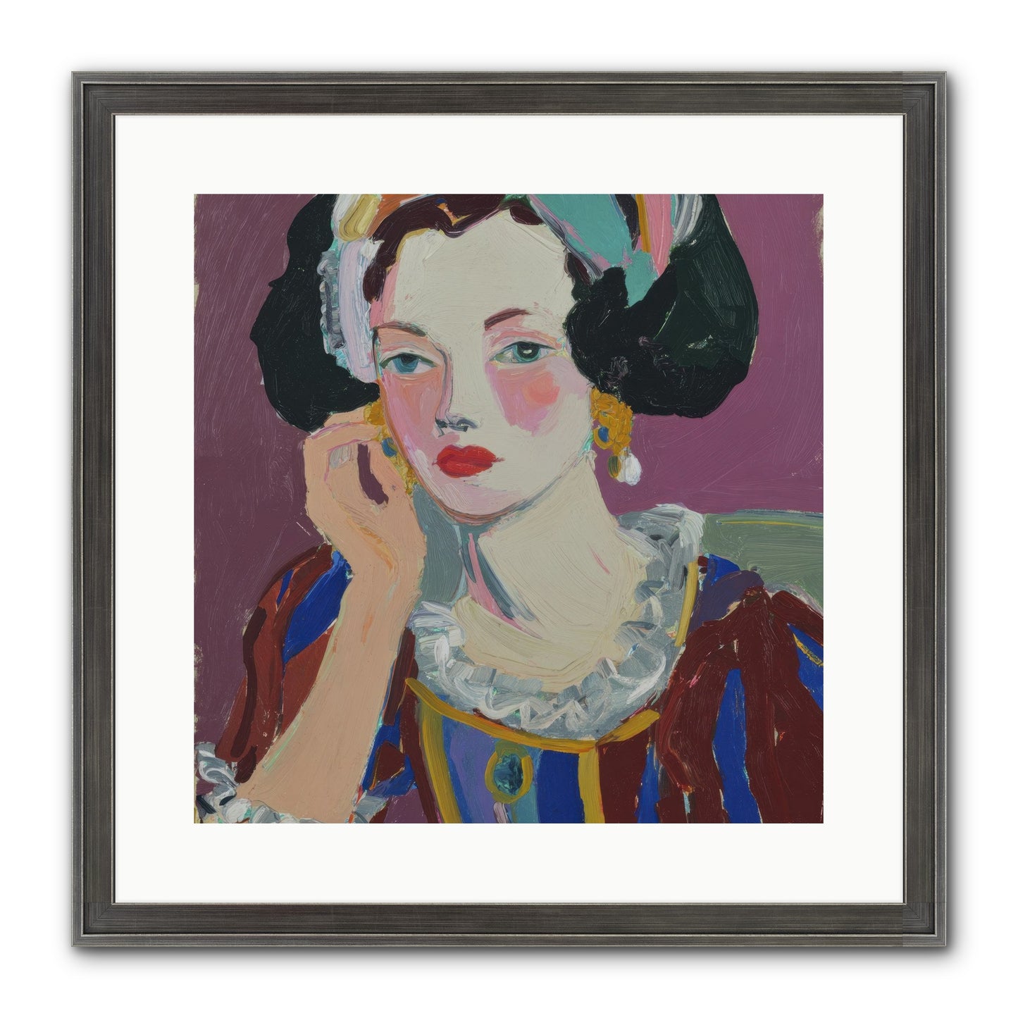 The Woman Who Chose Framed Print - Slimwoods Black/Silver 16x16