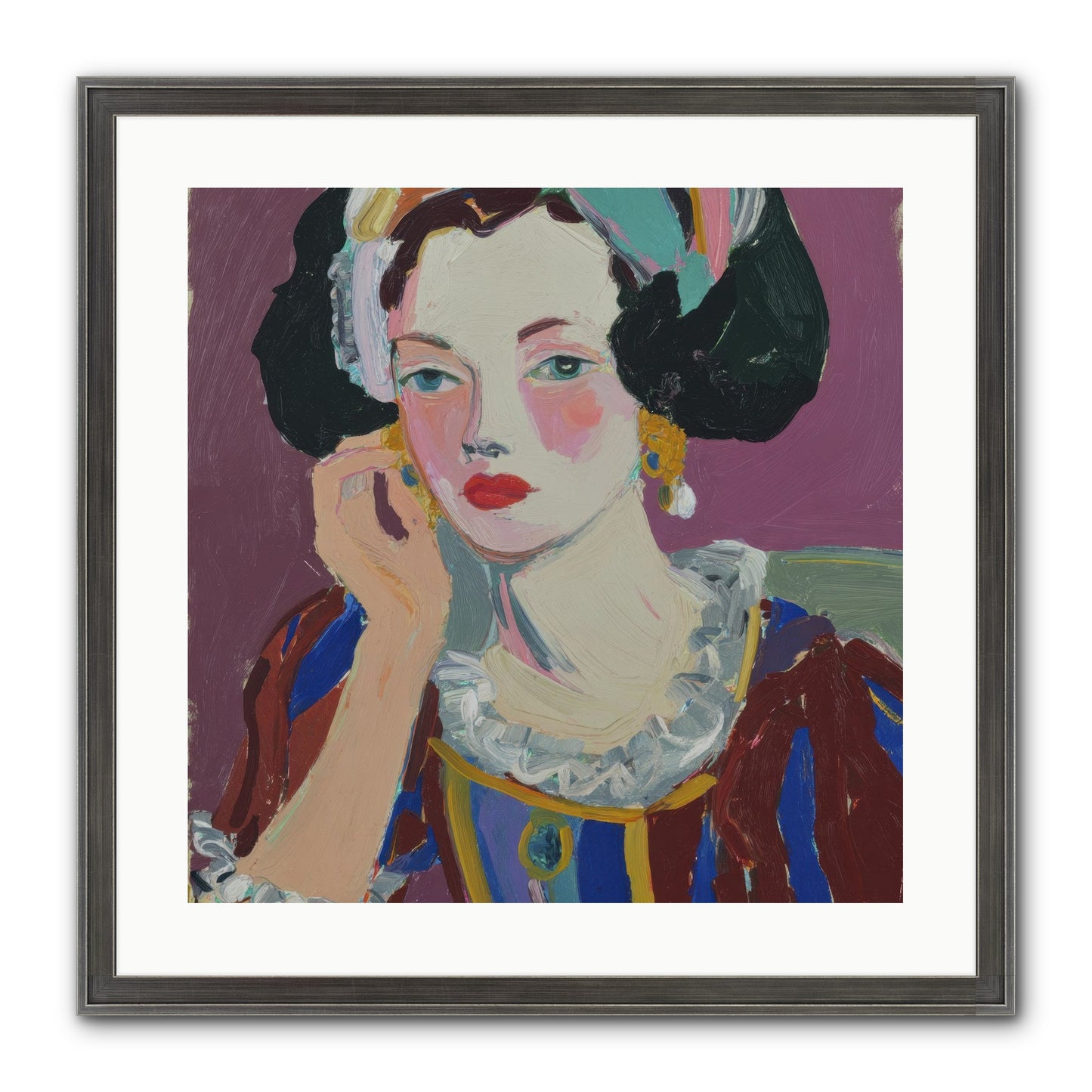 The Woman Who Chose Framed Print - Slimwoods Black/Silver 20x20