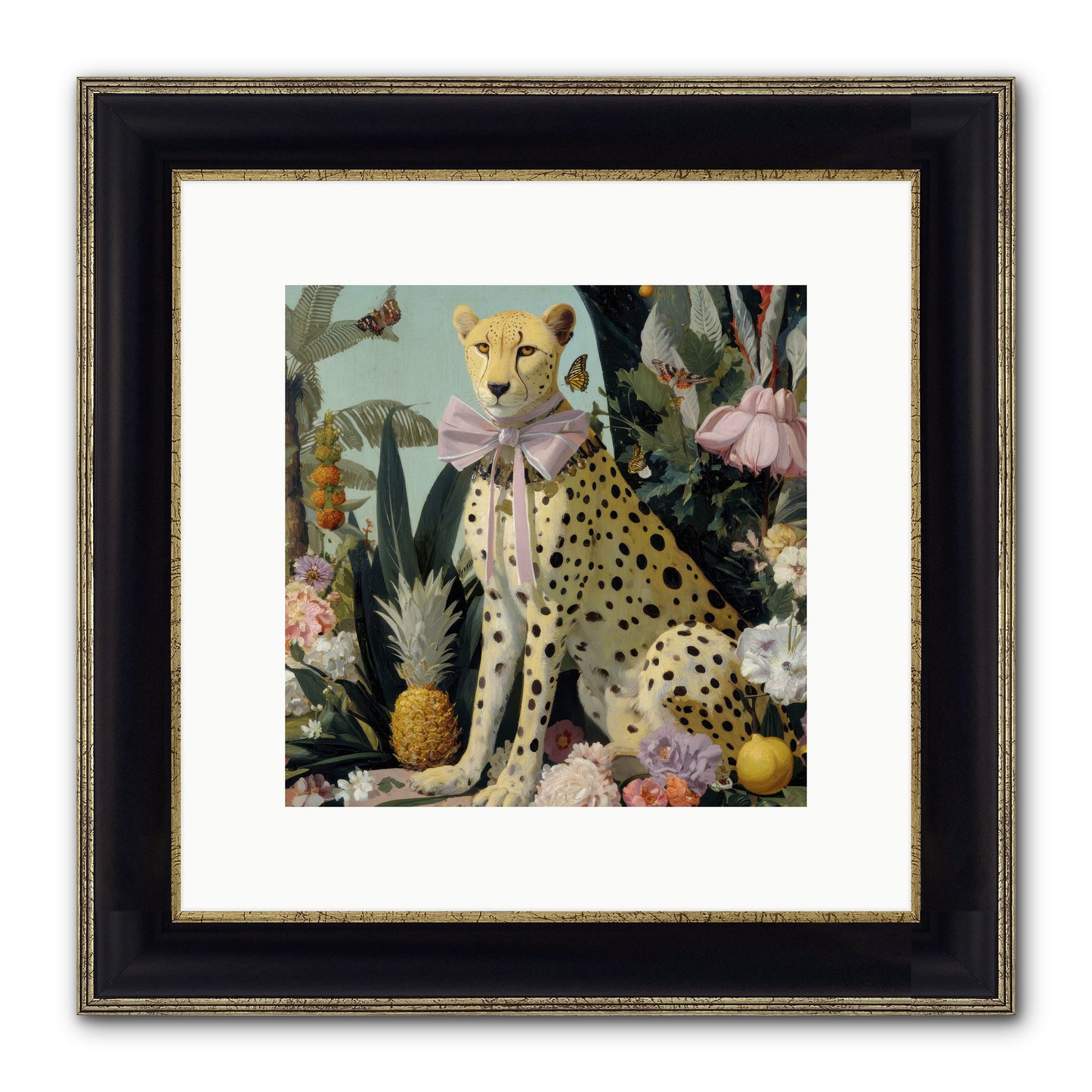 The Wonder Of Silver Dawn Framed Print - Black & Gold 10x10