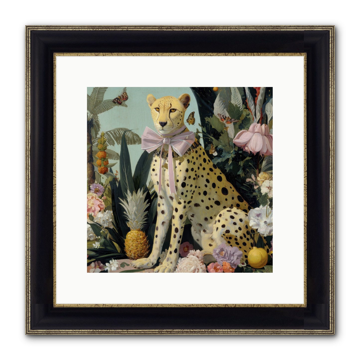 The Wonder Of Silver Dawn Framed Print - Black & Gold 12x12