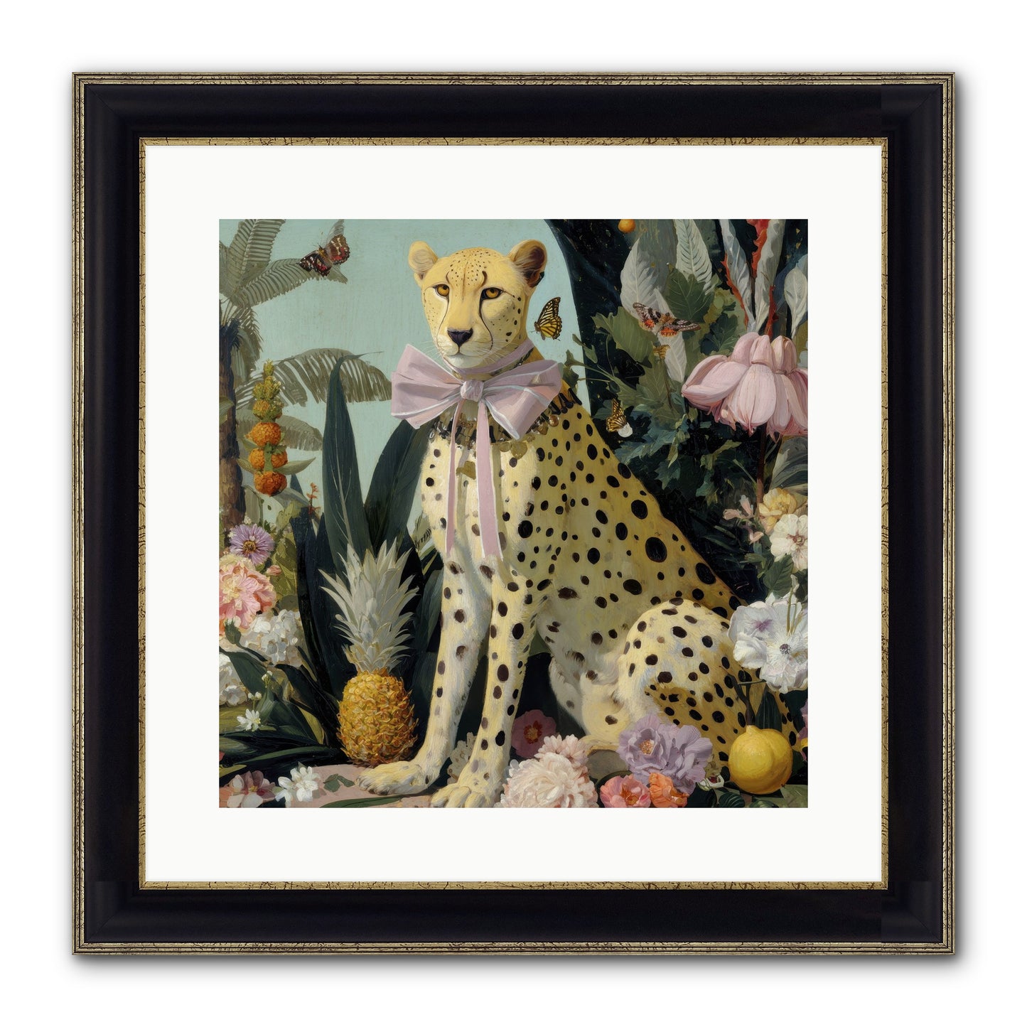The Wonder Of Silver Dawn Framed Print - Black & Gold 16x16