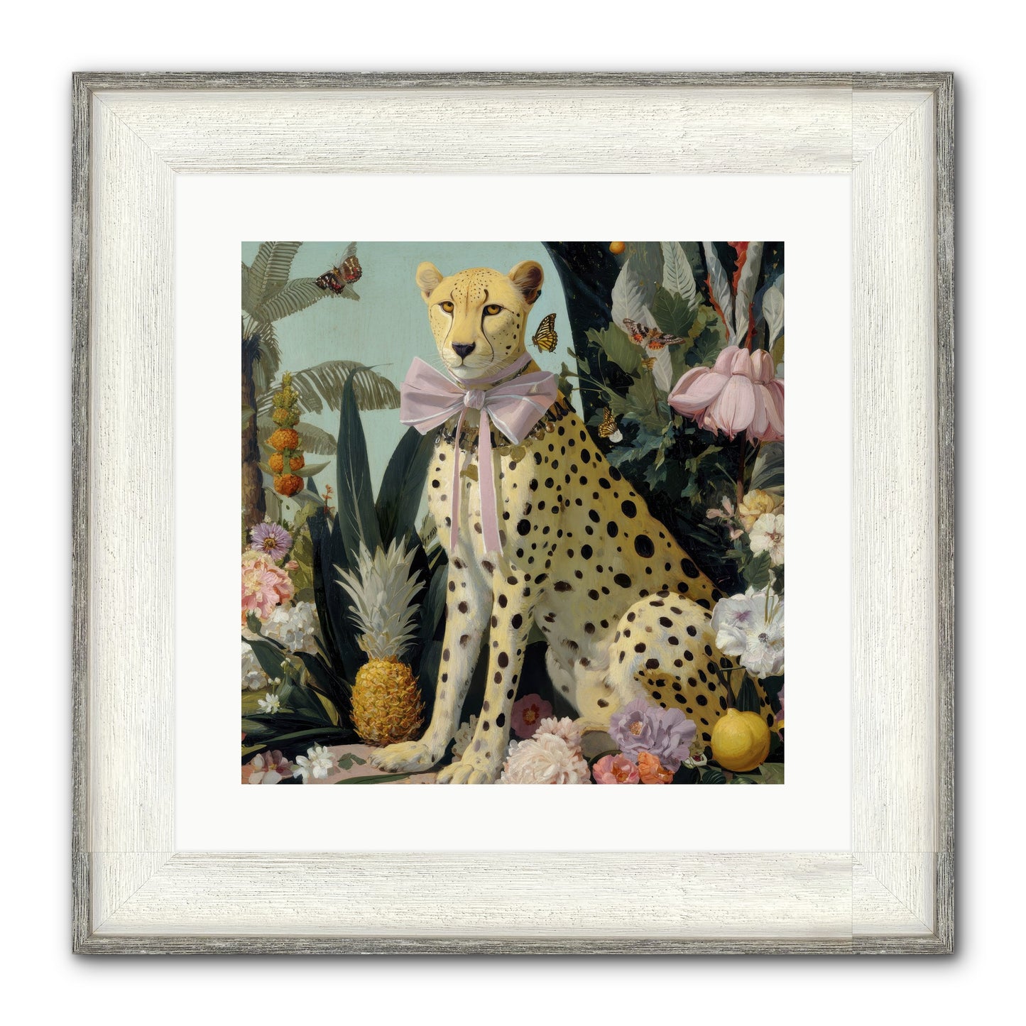 The Wonder Of Silver Dawn Framed Print - Driftwood White 16x16