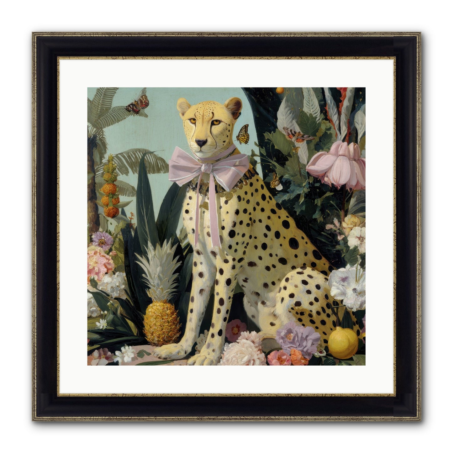 The Wonder Of Silver Dawn Framed Print - Black & Gold 20x20