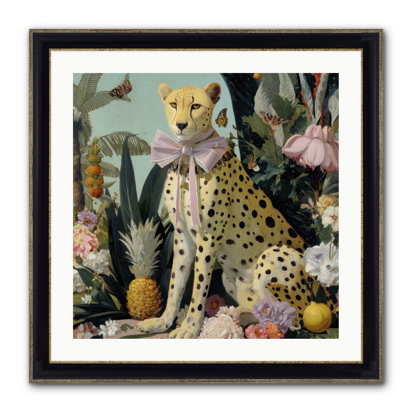 The Wonder Of Silver Dawn Framed Print - Black & Gold 24x24