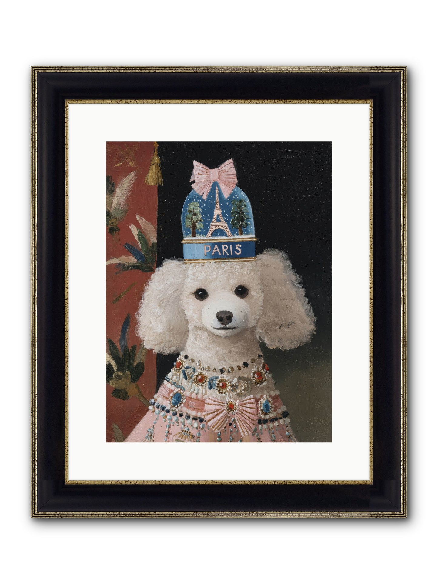 The Wondrous Unveiling Framed Print - Black & Gold 12x16