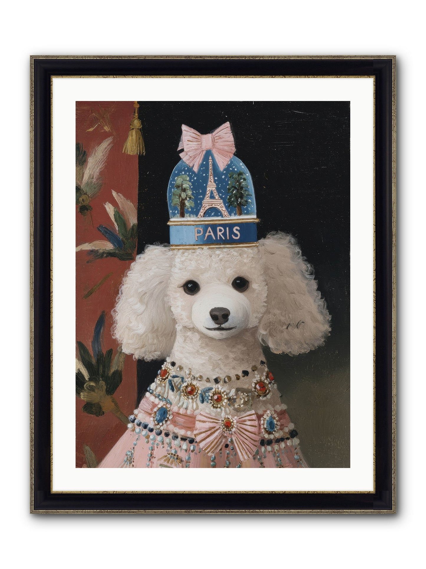 The Wondrous Unveiling Framed Print - Black & Gold 24x32
