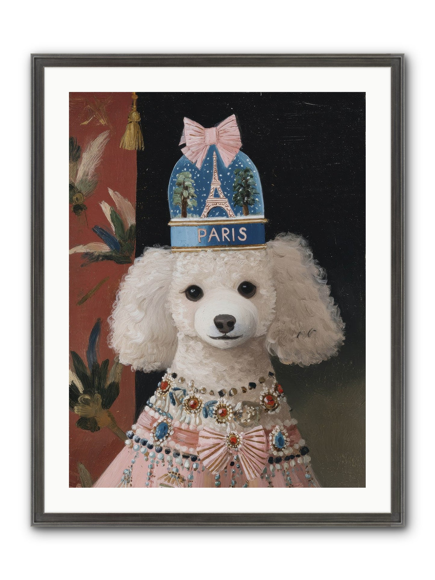 The Wondrous Unveiling Framed Print - Slimwoods Black/Silver 24x32