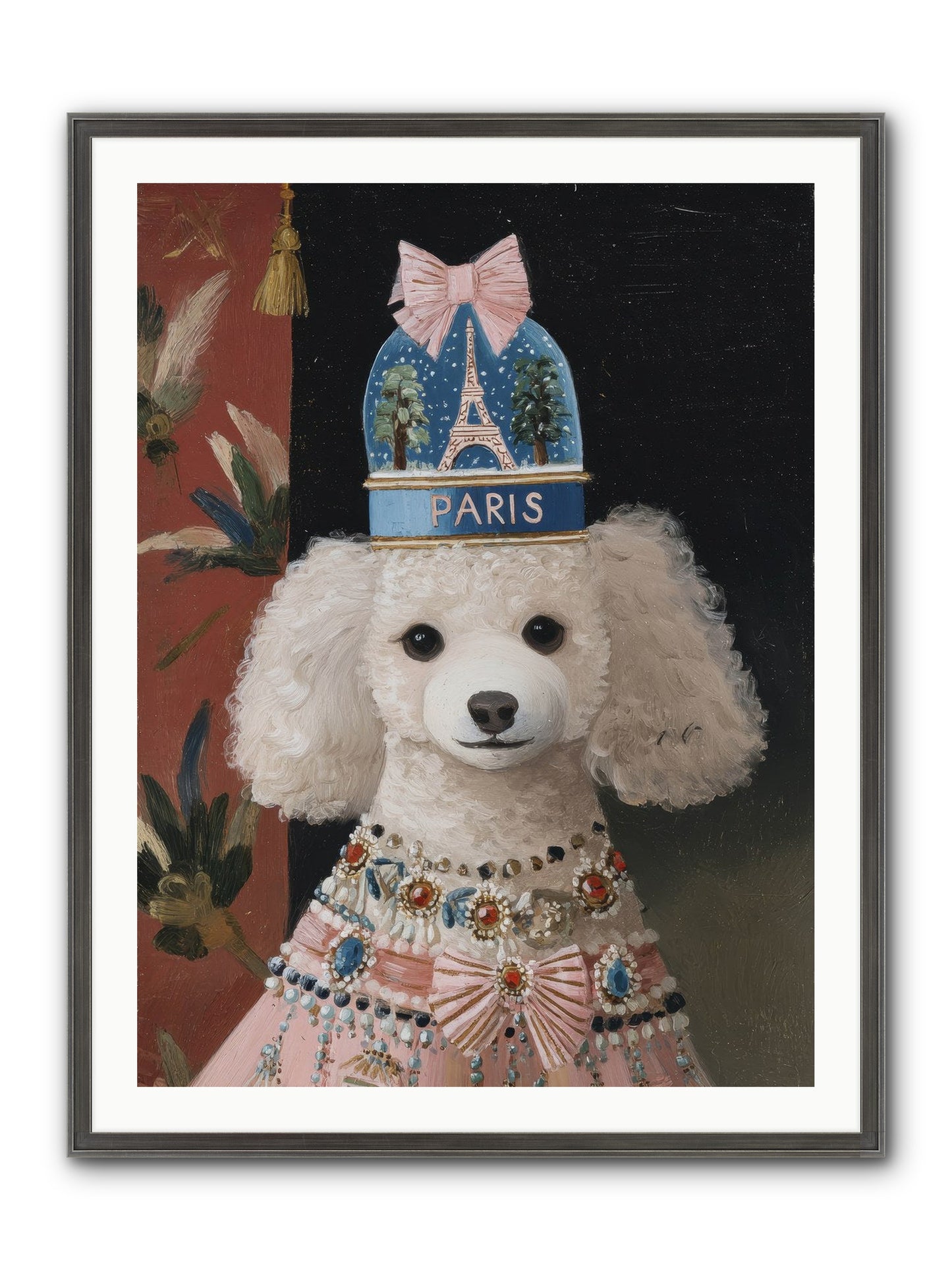 The Wondrous Unveiling Framed Print - Slimwoods Black/Silver 30x40