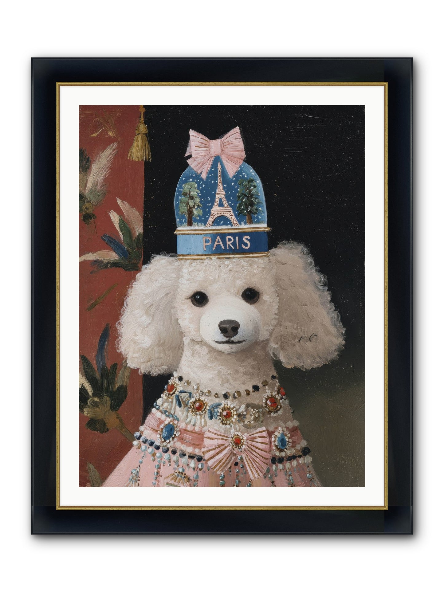 The Wondrous Unveiling Framed Print - Wide Black w/Gold 30x40